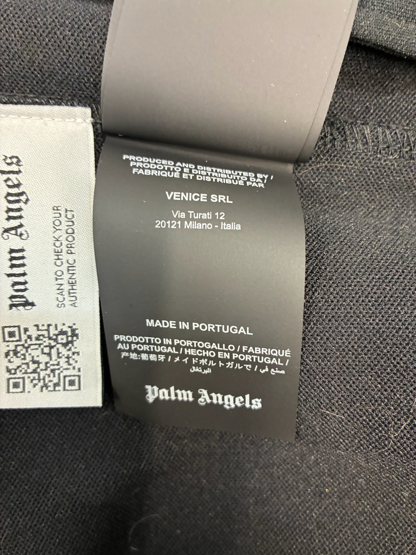 Palm Angels Classic Logo Track Jacket Black/Yellow