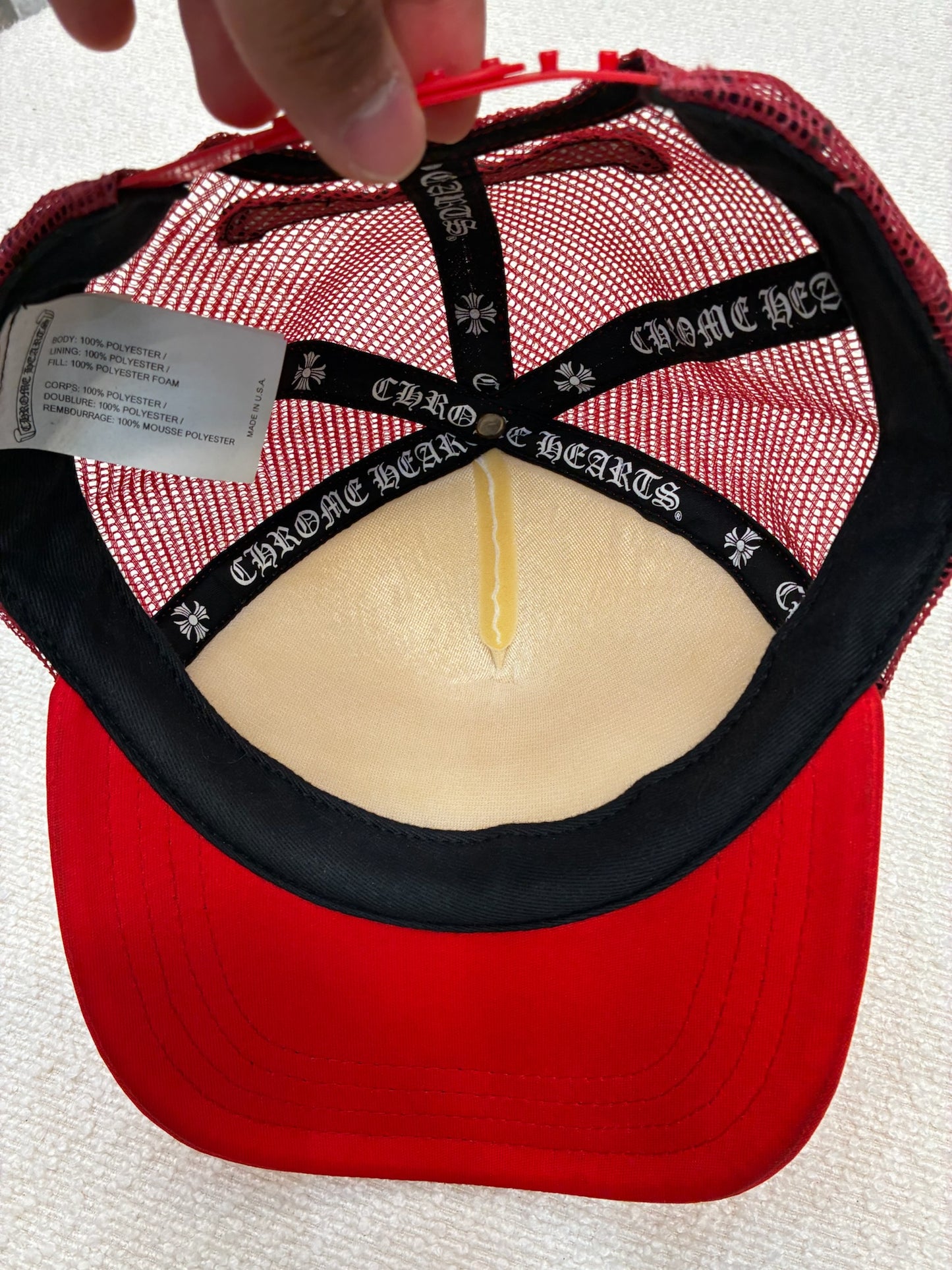 Chrome Hearts King Taco Trucker Hat Red