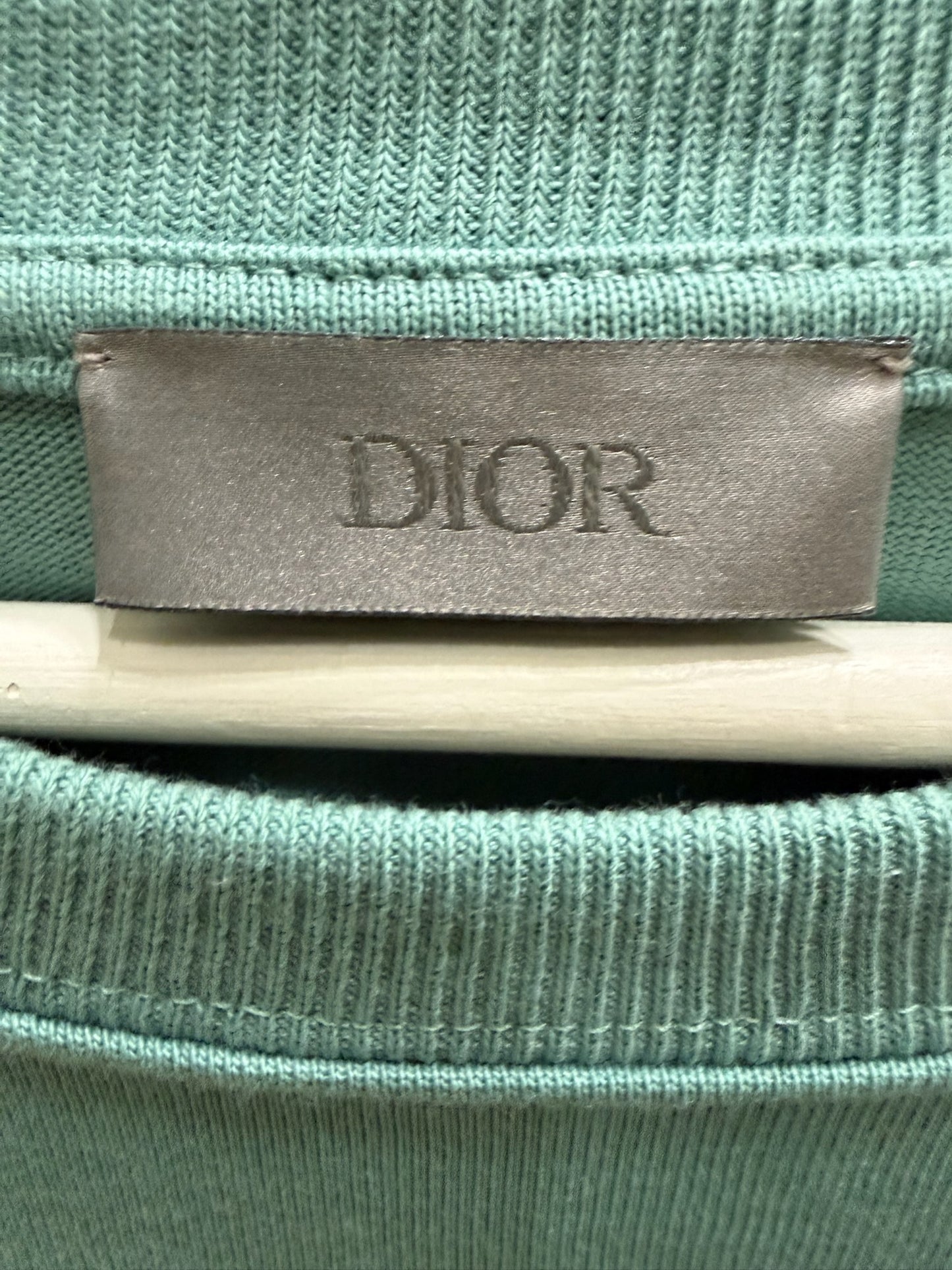 Dior CD Icon Relaxed Fit T-Shirt Sea Green