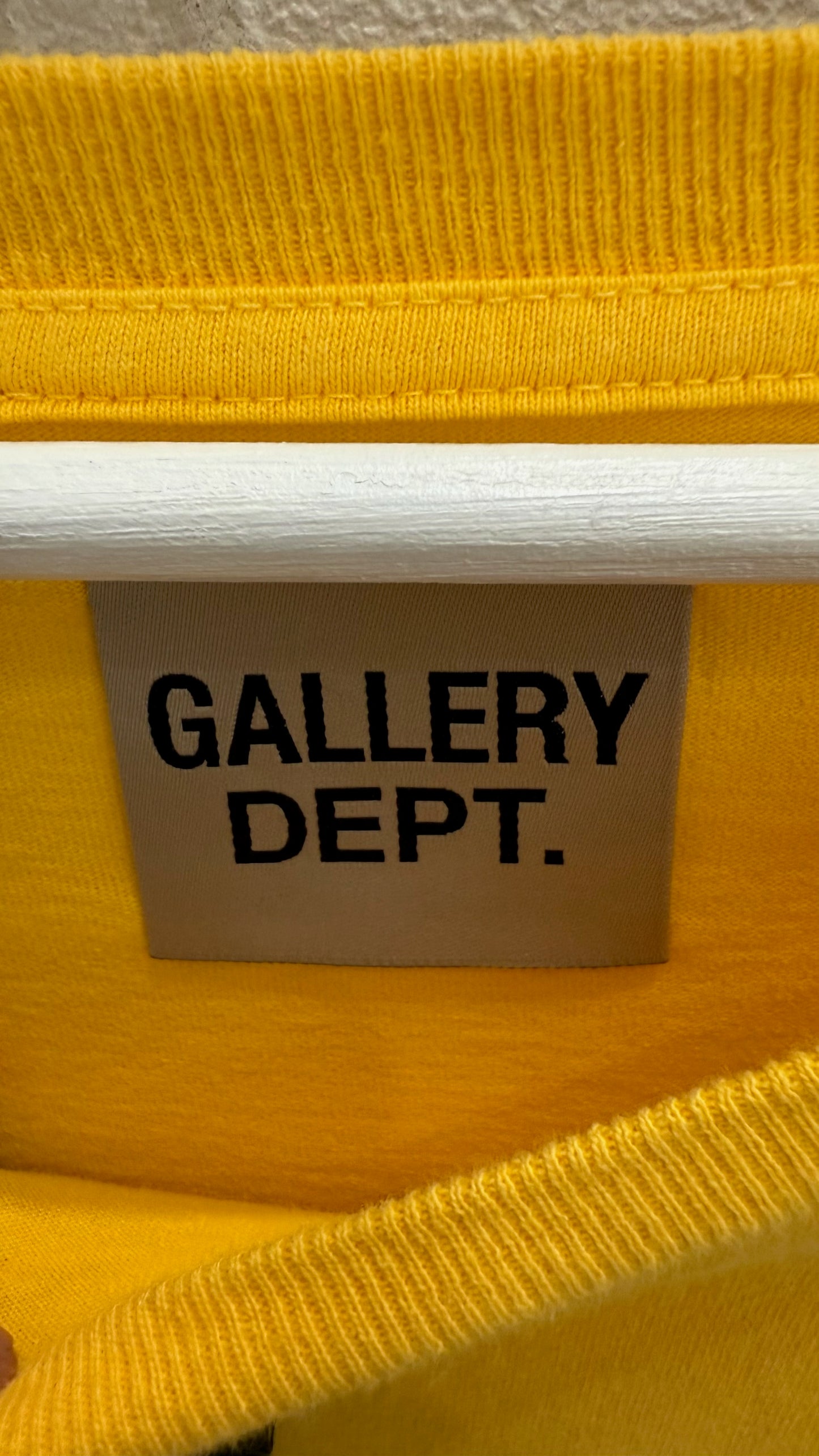 Gallery Dept Boxing Yellow Short Sleeve Shirt