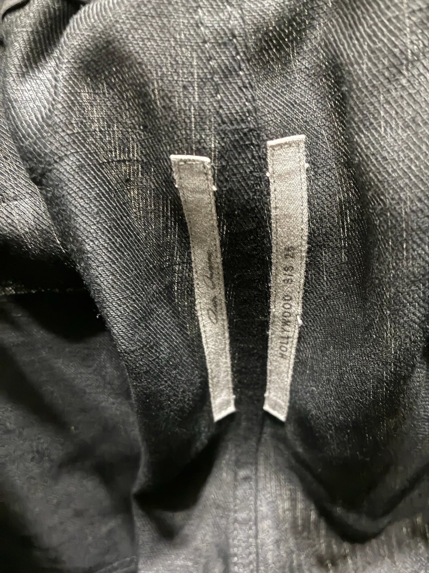 Rick Owens Bauhaus Black Cargo Pants