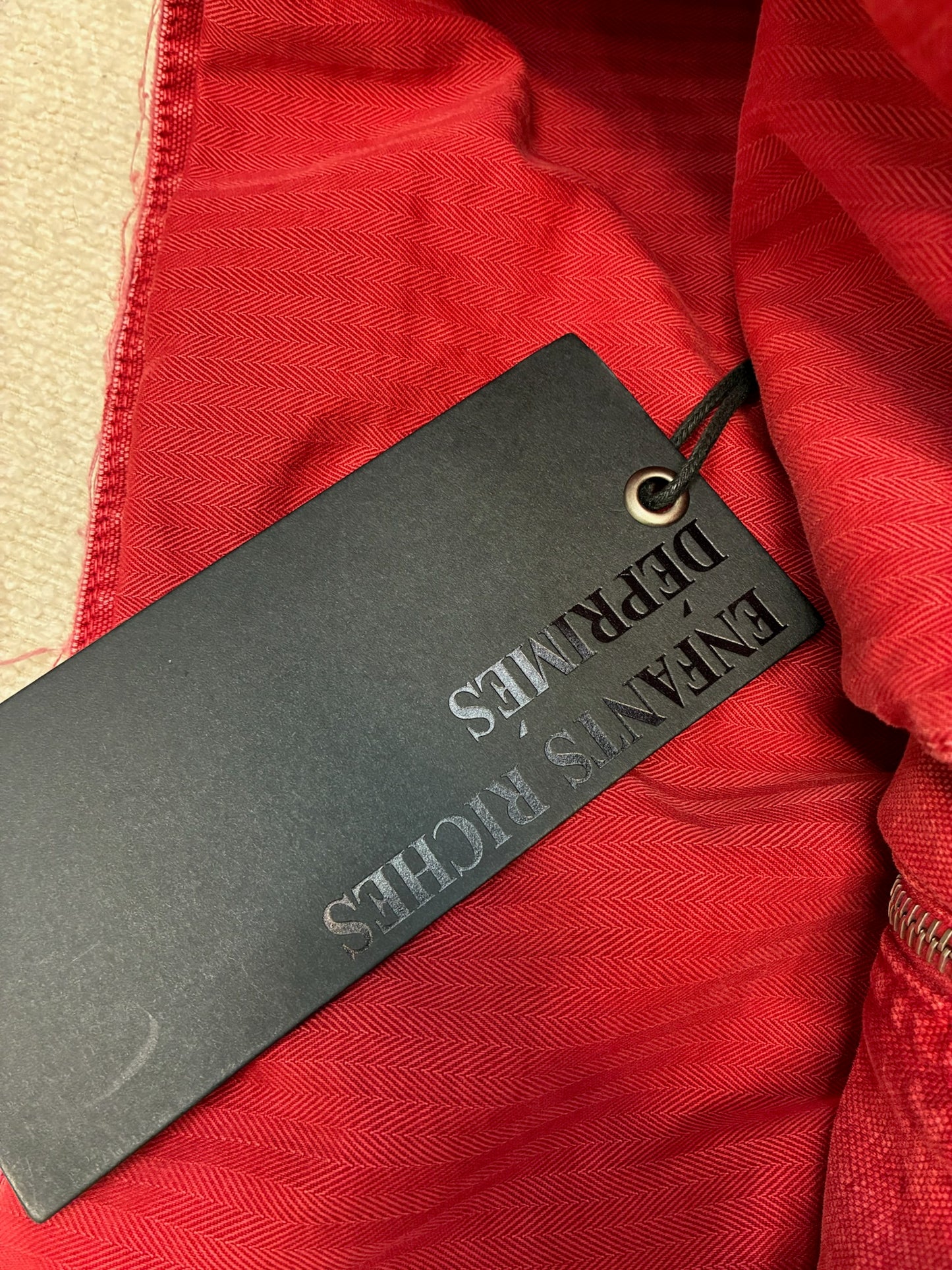 Enfant Riches Deprimes Italian Romance Zip Up Jacket 'Red"