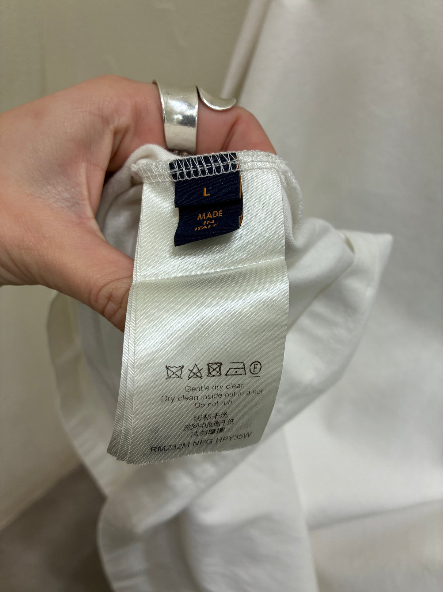 Louis Vuitton Embroidered Beads cotton T-Shirt