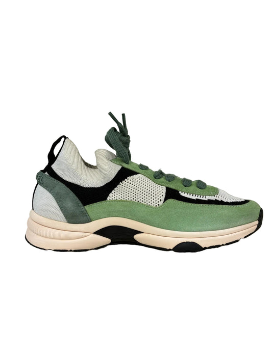 Chanel Knit Suede CC Sneakers