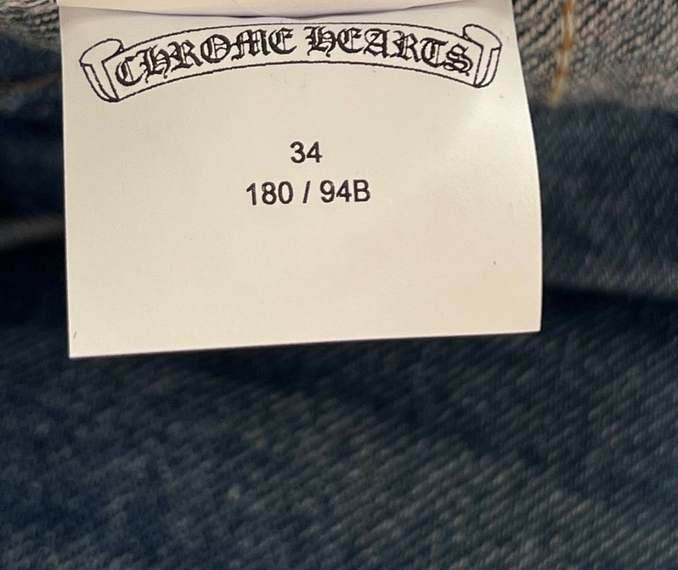Chrome Hearts Leather Patch Jeans