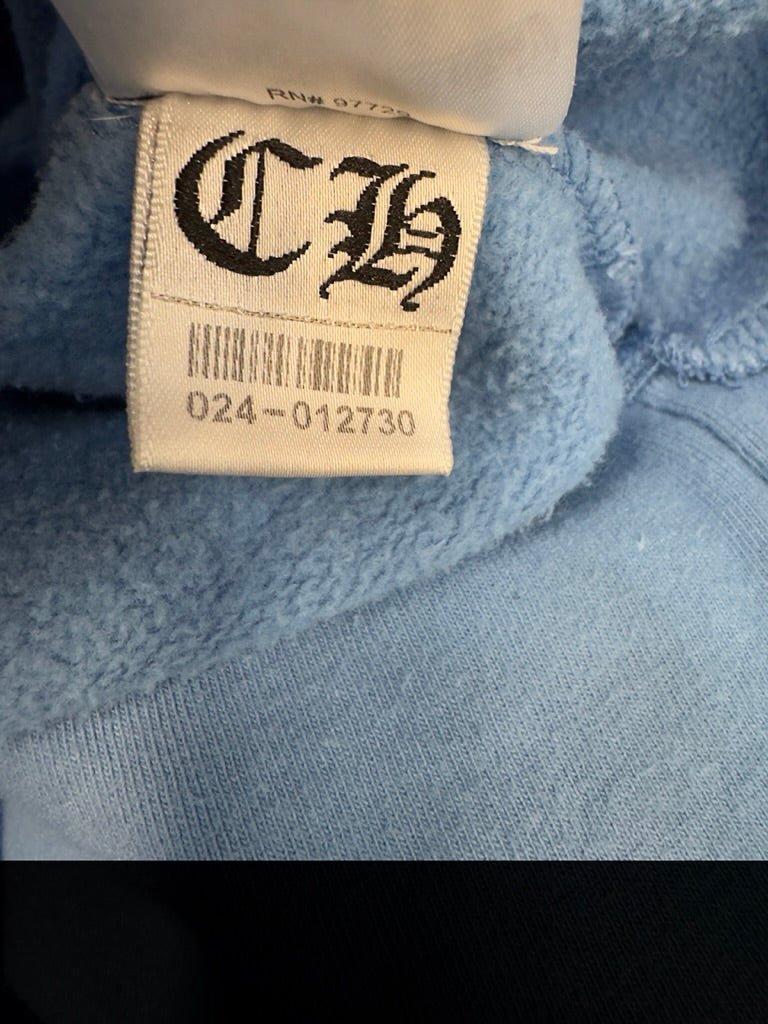 Chrome Hearts Miami Exclusive Horseshoe Hoodie 'Baby Blue'