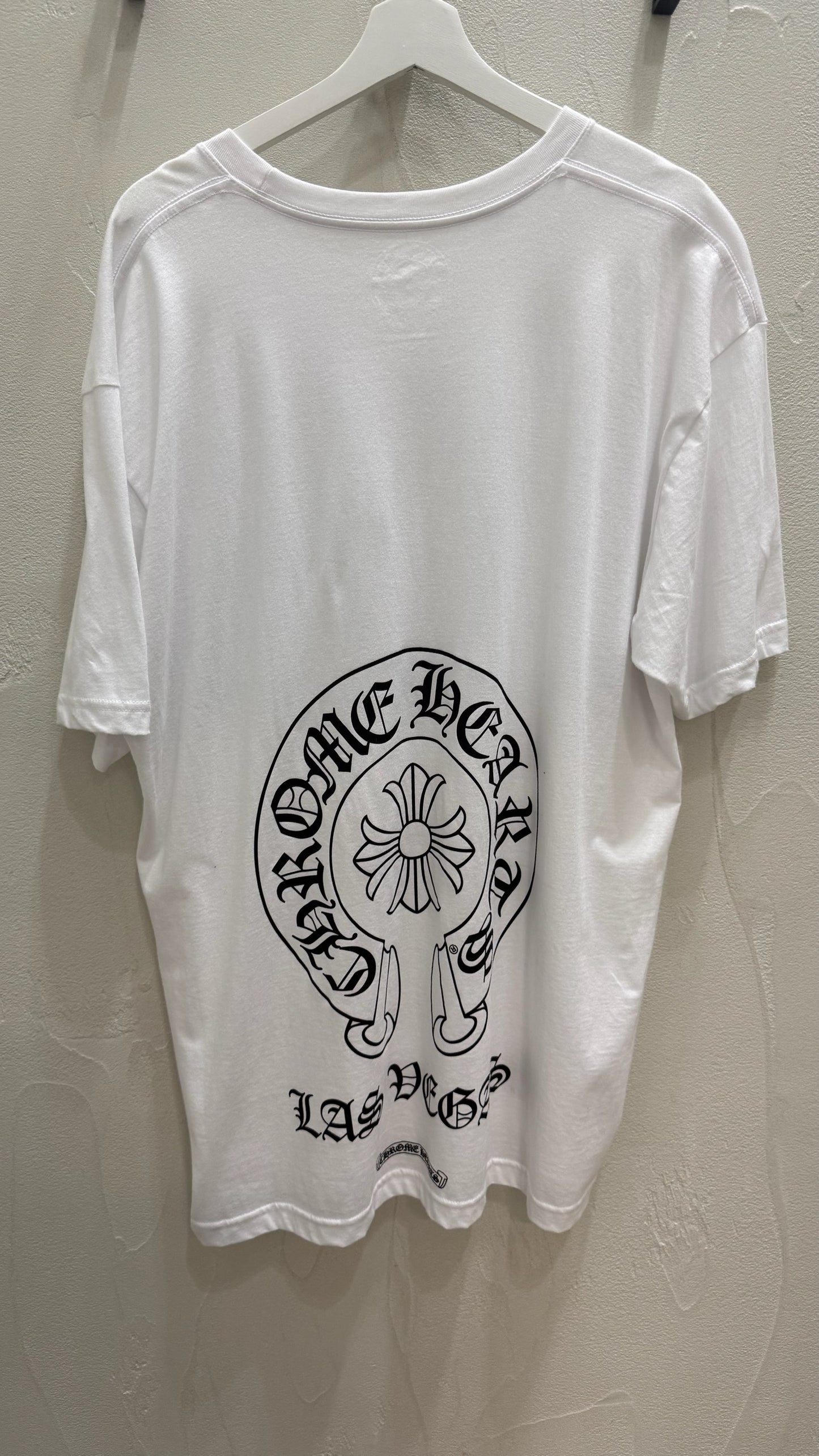 Chrome Hearts Las Vegas Horseshoe White T-Shirt