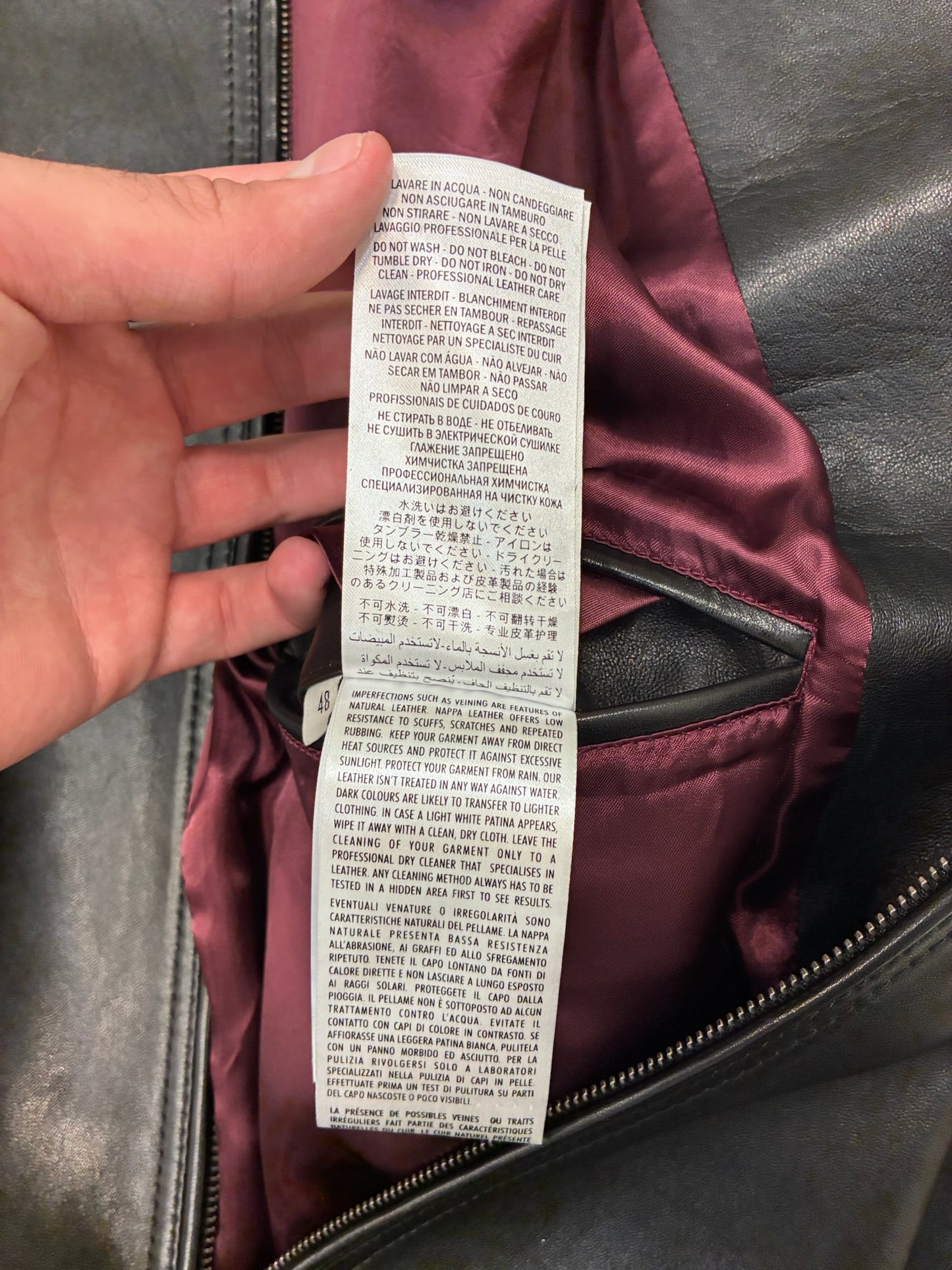 Gucci leather Jacket