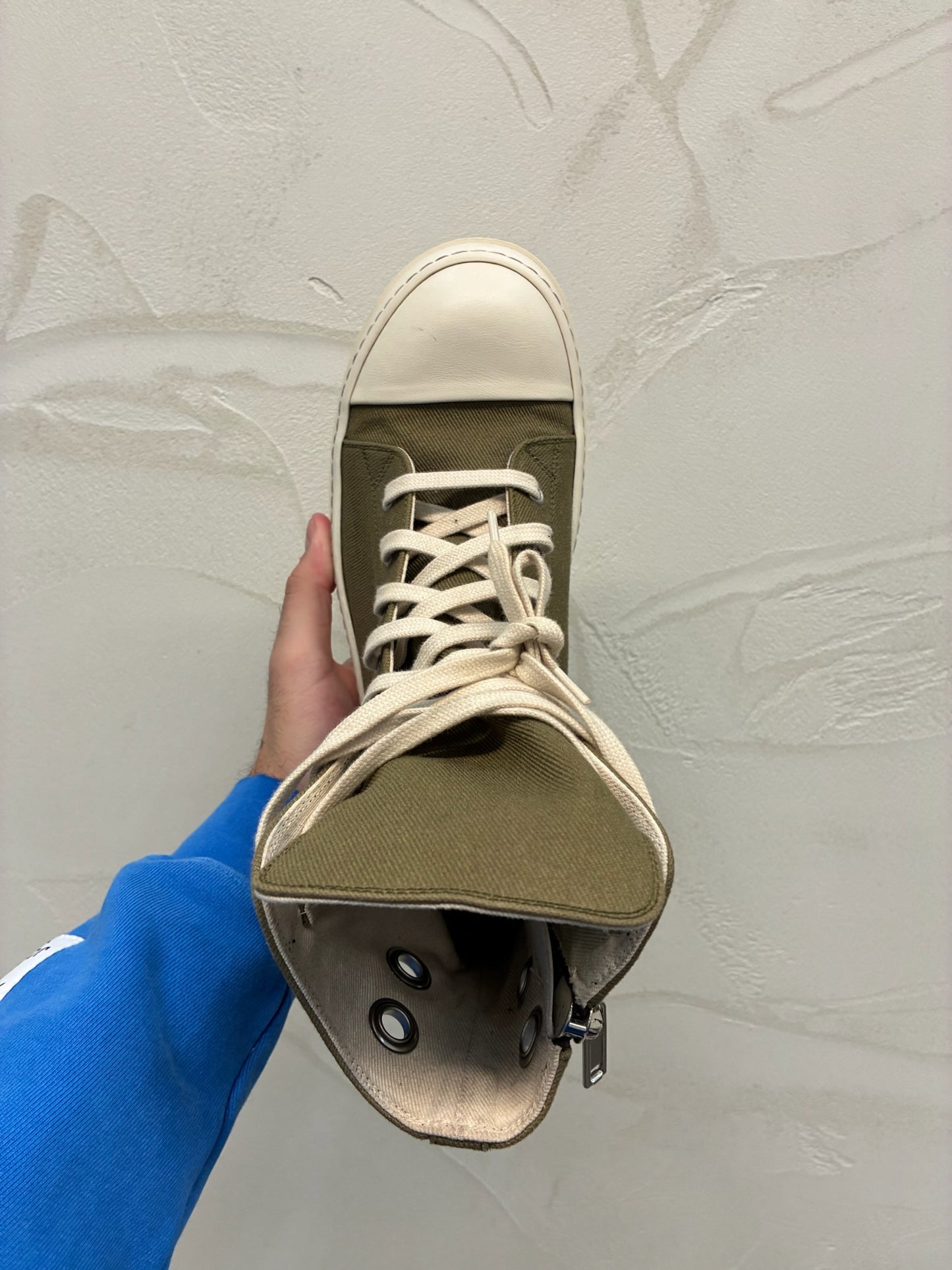 Rick owens DRKSHDW Luxor High Tops 'Pale Green'