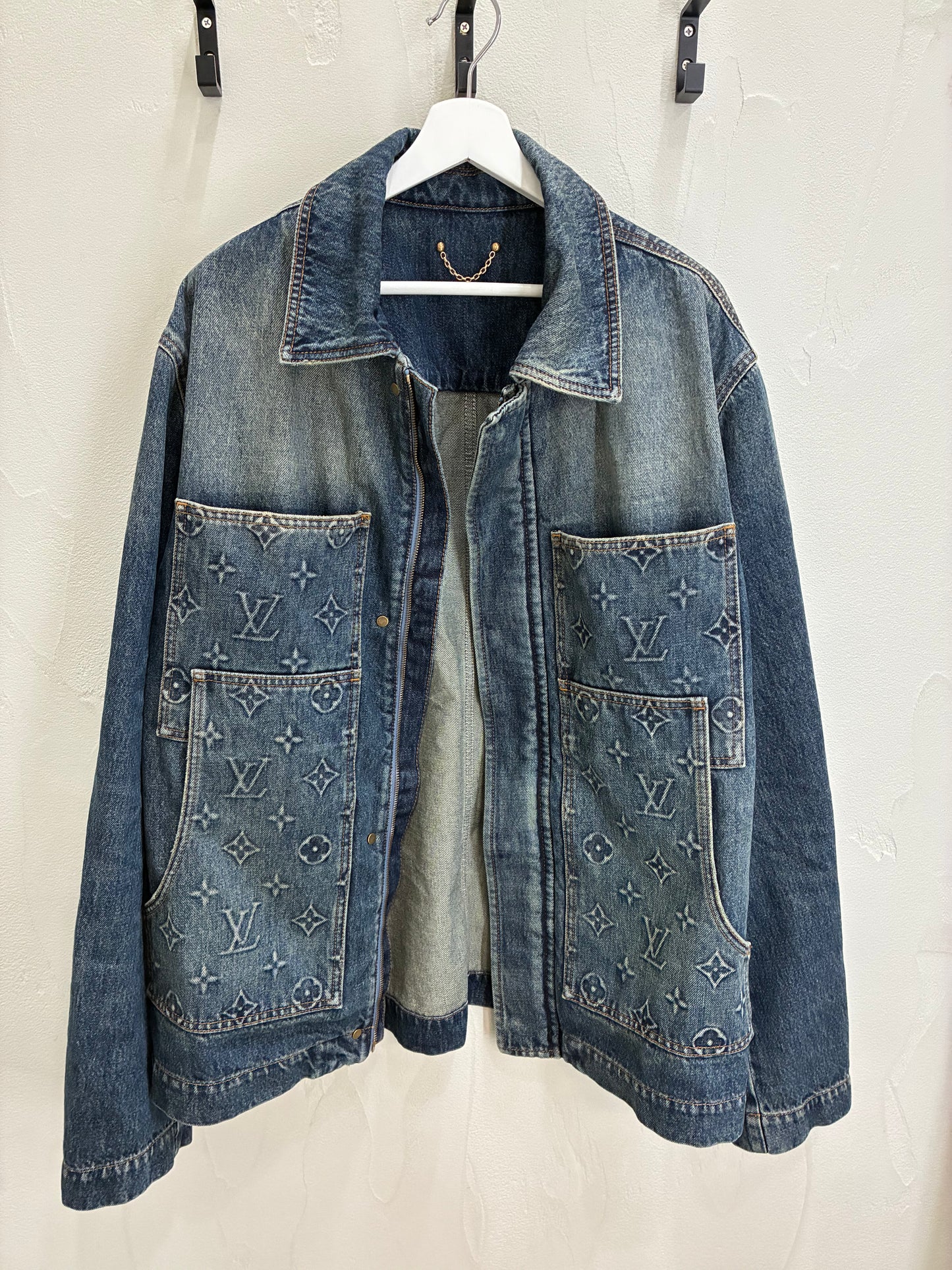 Louis Vuitton LV Monogram Denim Carpenter Jacket