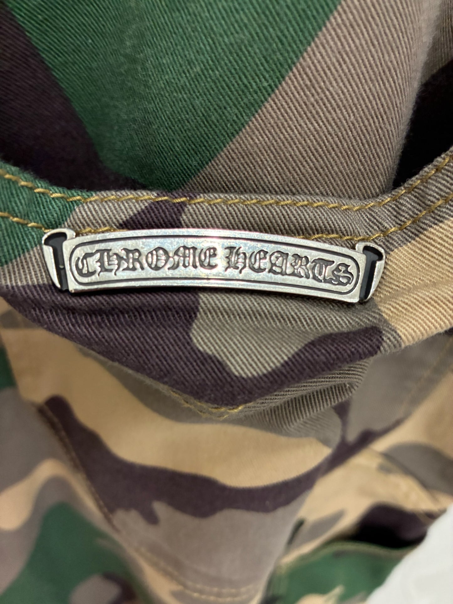 Chrome Hearts Matty Boy Sex Record Green Camo Shorts