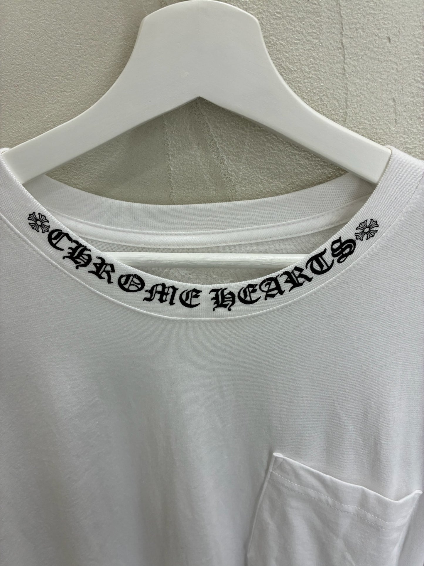 Chrome Hearts Neck Logo Long Sleeve Crewneck