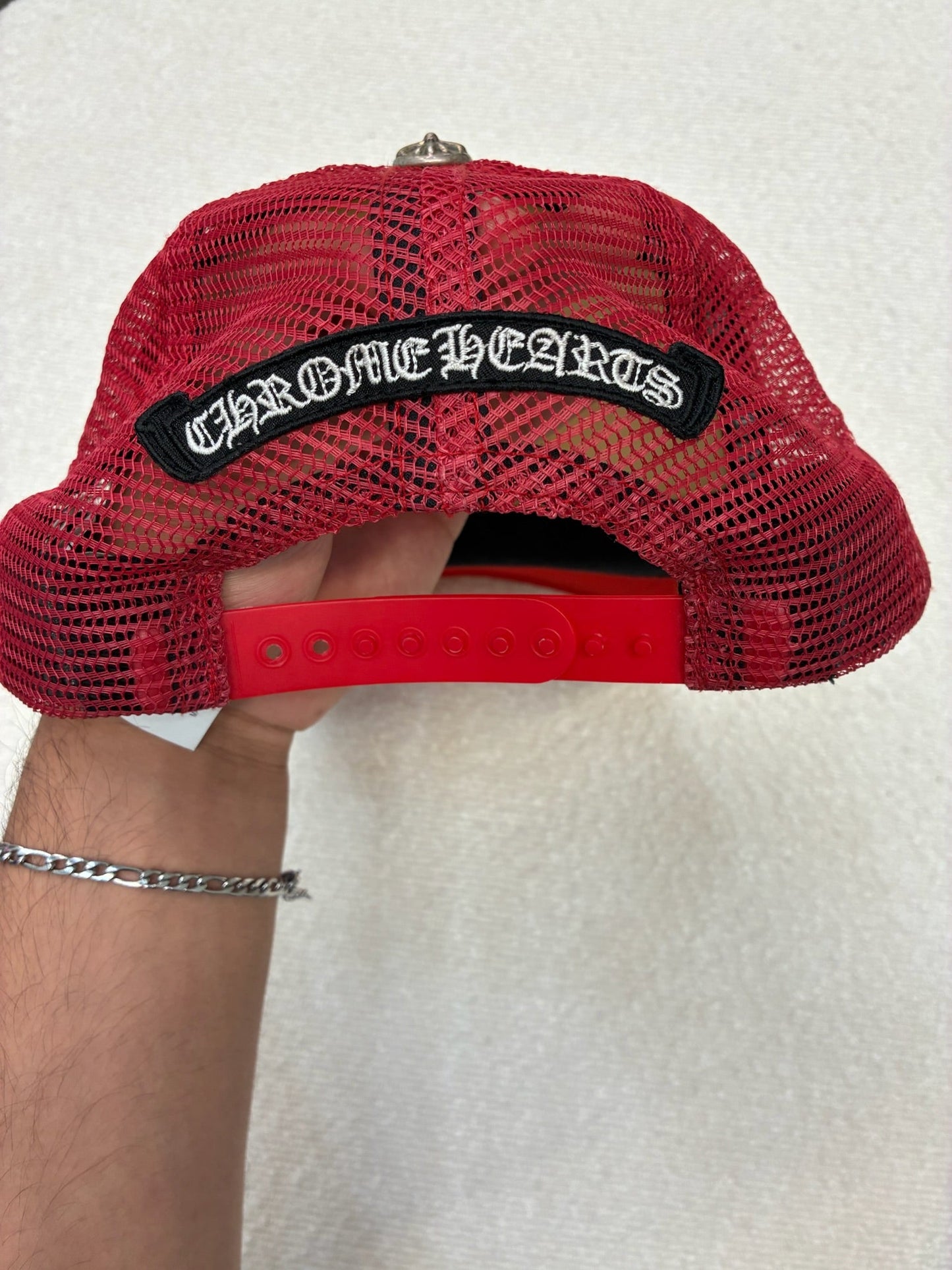 Chrome Hearts King Taco Trucker Hat Red