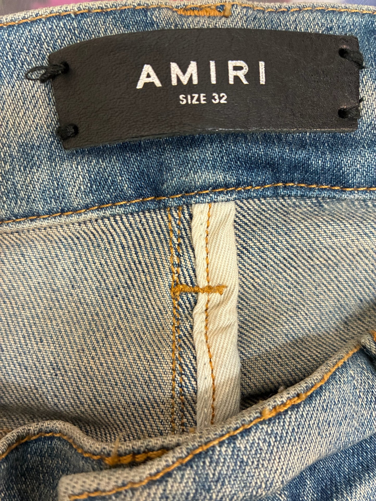 Amiri Shotgun Ripped Skinny Jeans