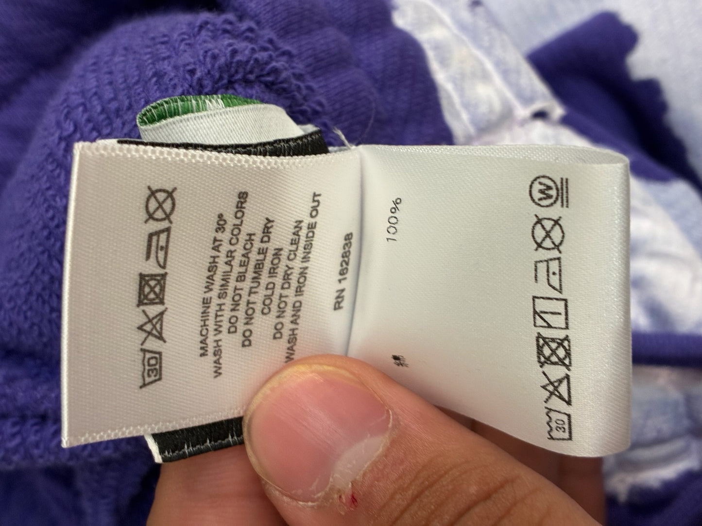 Denim Tears The Cotton Wreath Big Sweatpants Purple