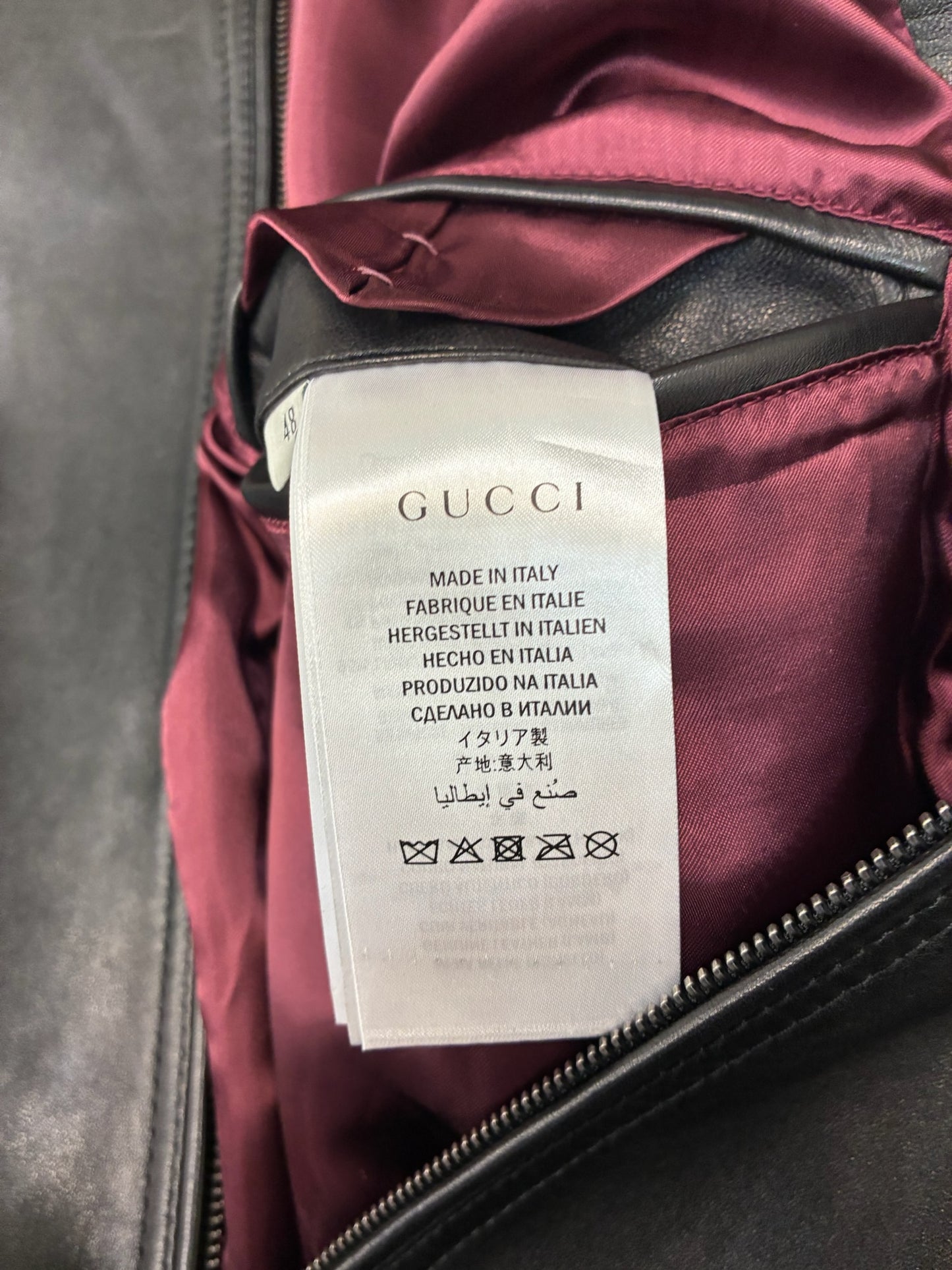 Gucci leather Jacket