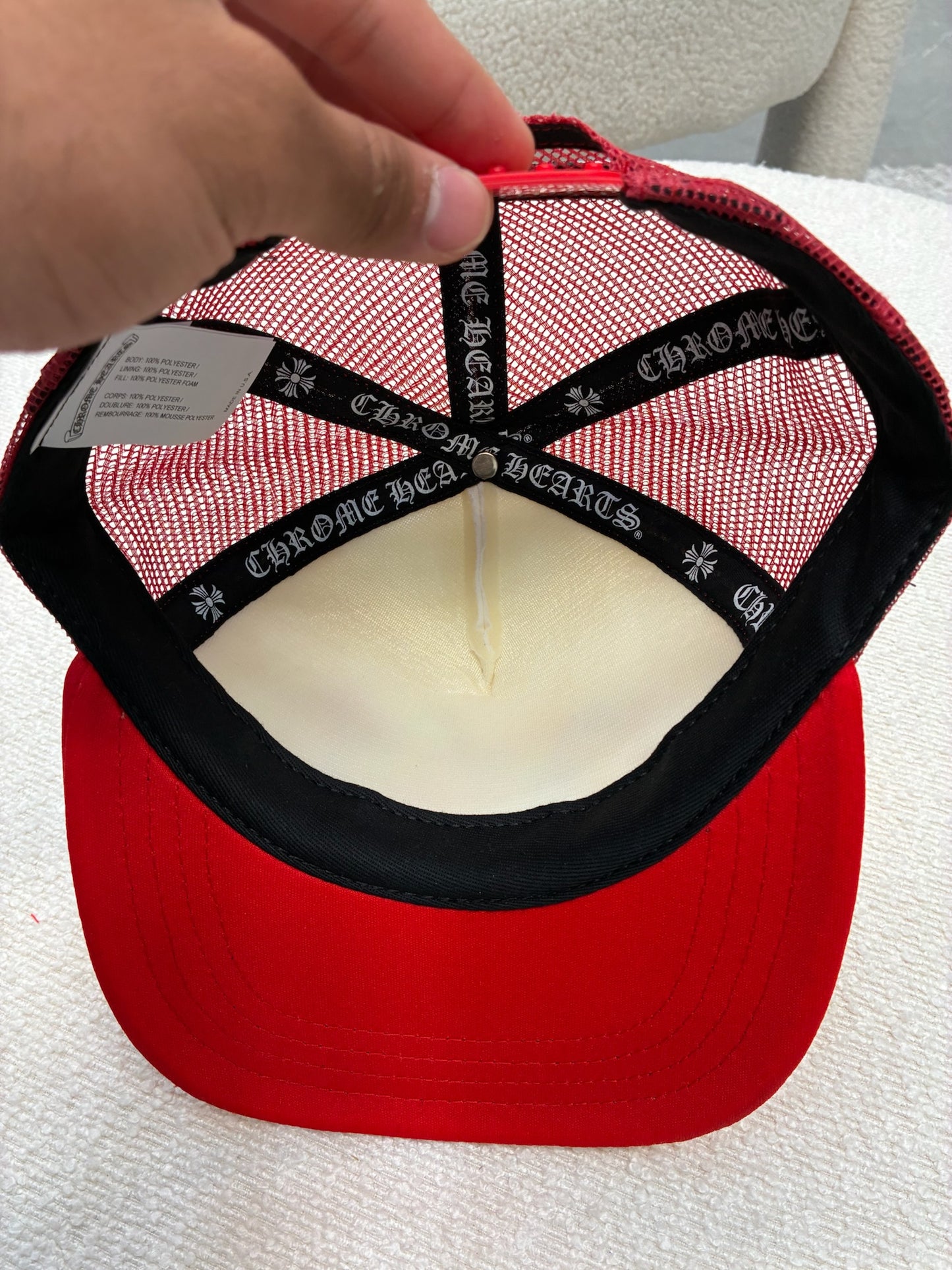 Chrome Hearts Multicolor Cross Hat Red