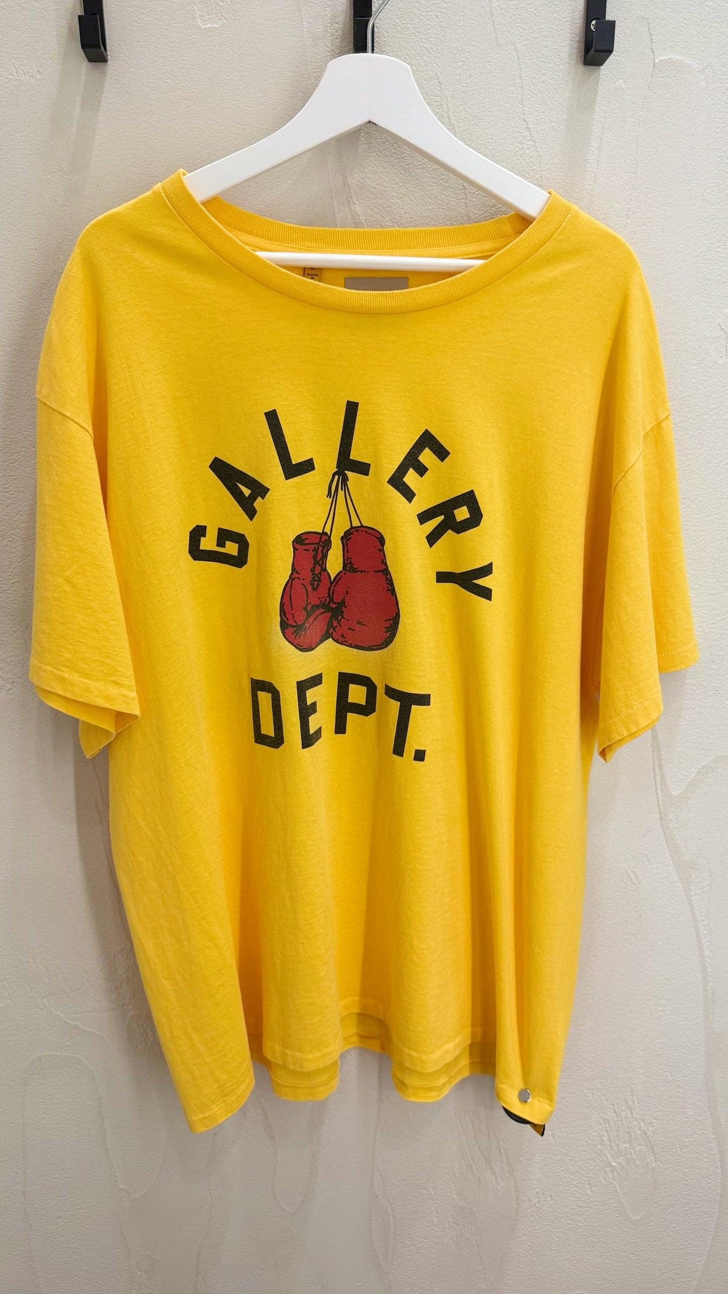 Gallery Dept Boxing Yellow Short Sleeve Shirt
