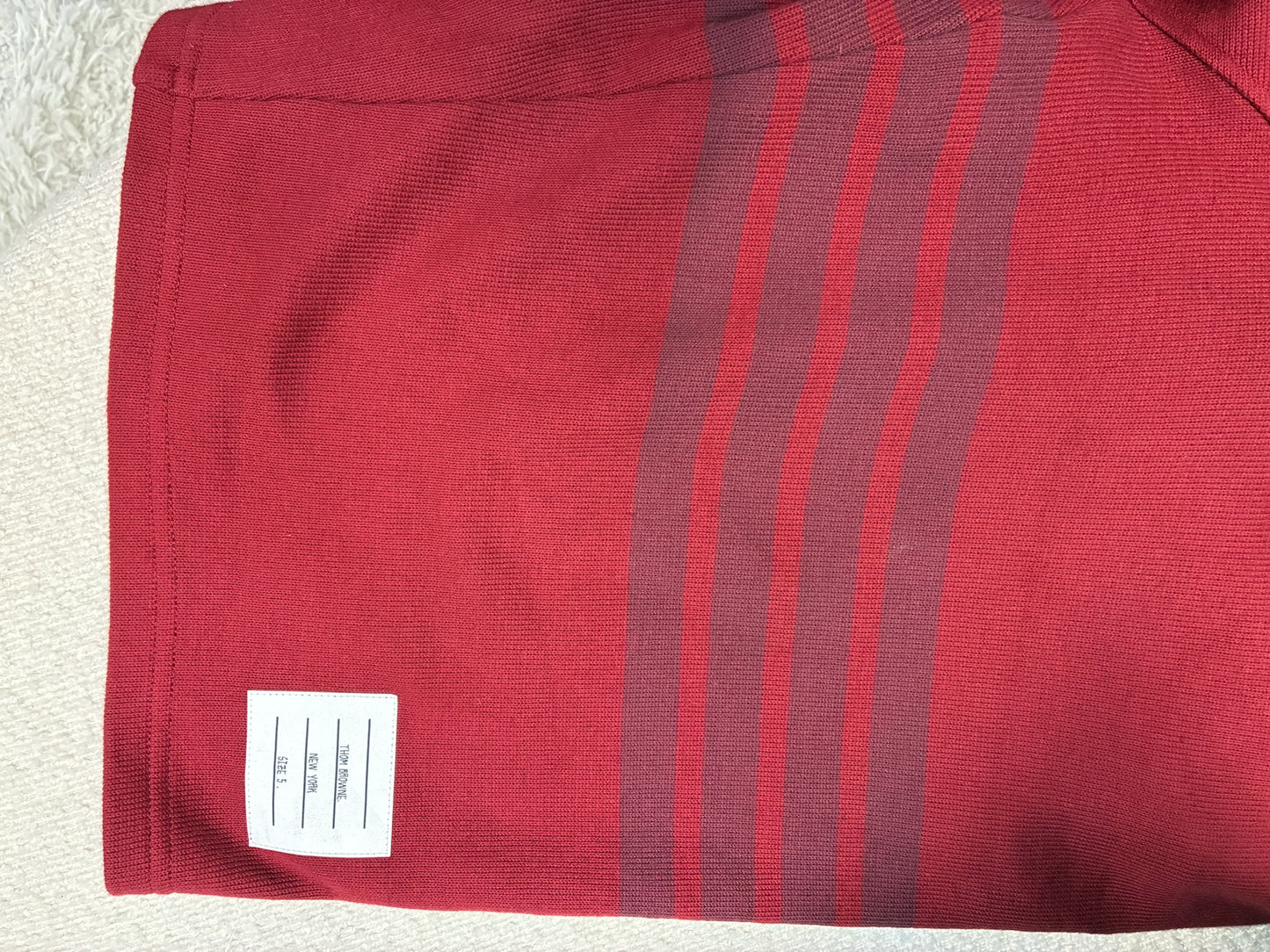 Thom Browne Classic 4-Bar Sweat Shorts Burgundy