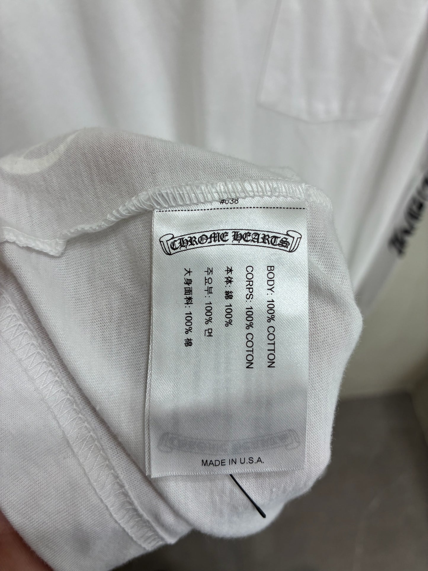Chrome Hearts Neck Logo Long Sleeve Crewneck