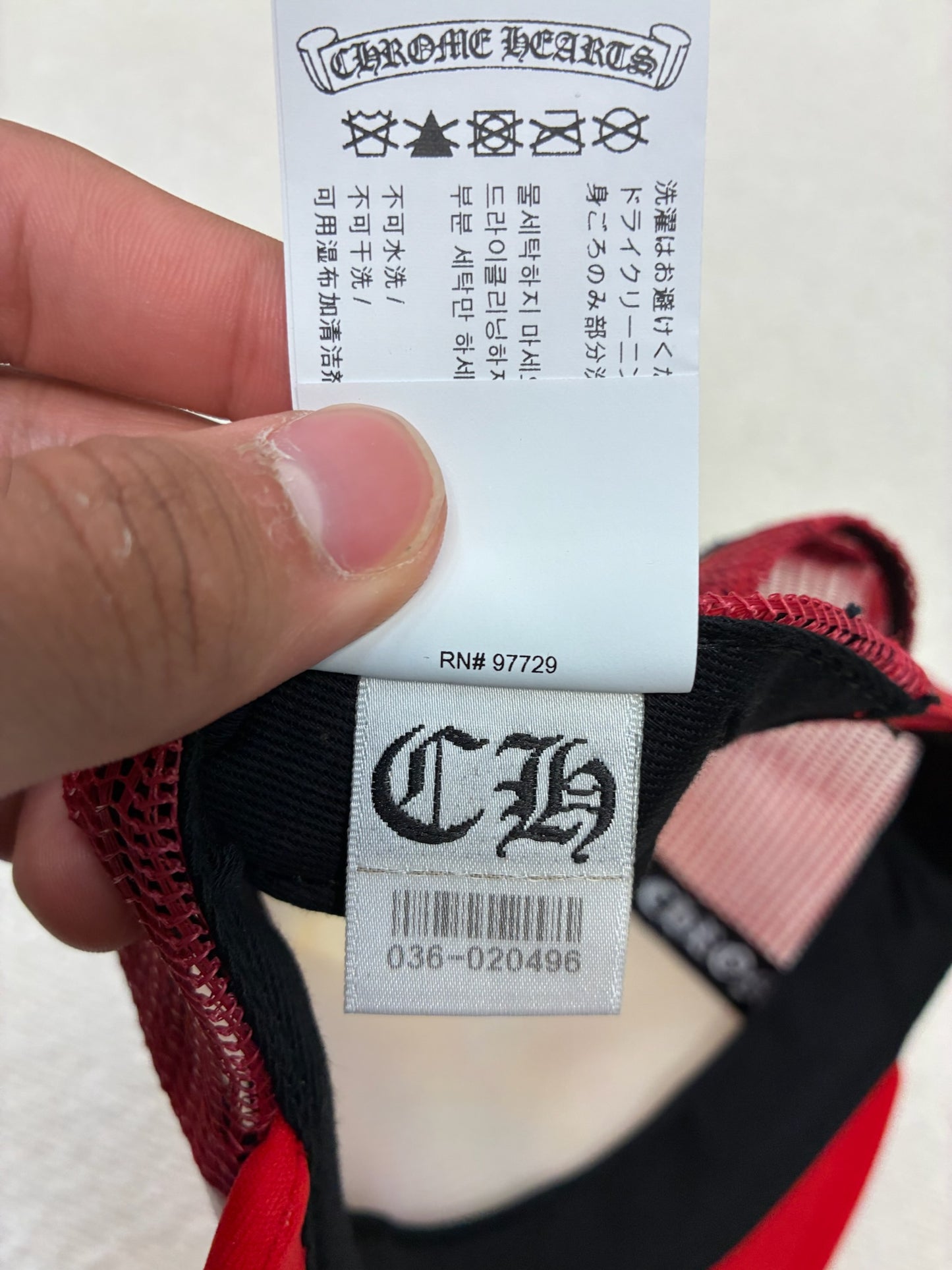 Chrome Hearts Multicolor Cross Hat Red