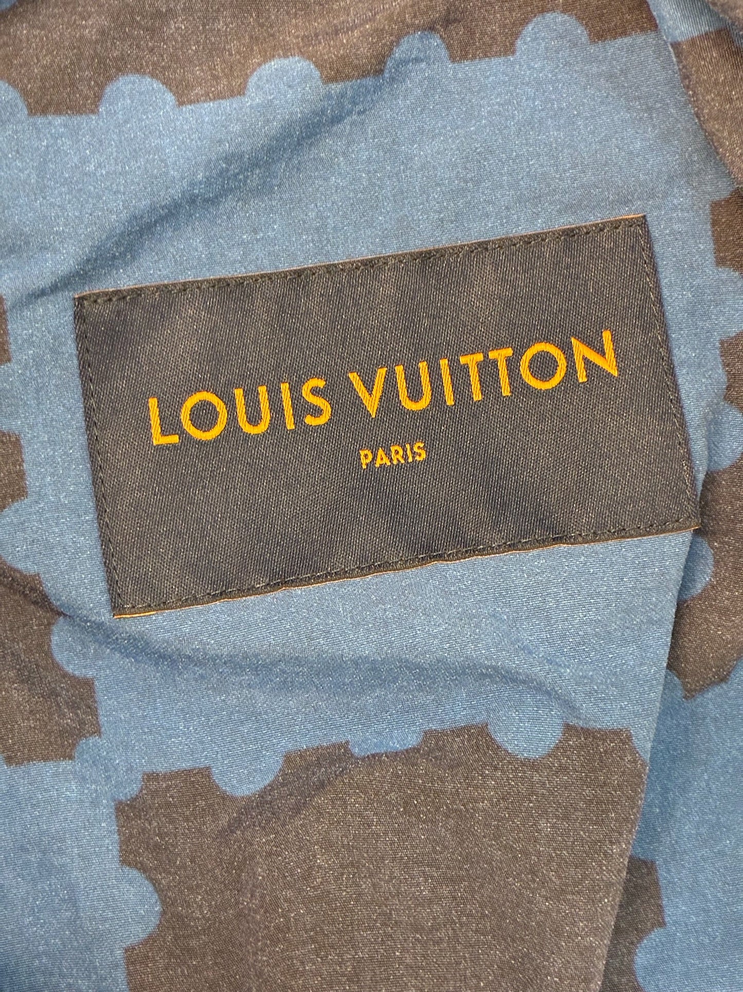 Louis Vuitton Blue Plaid Trooper Jacket