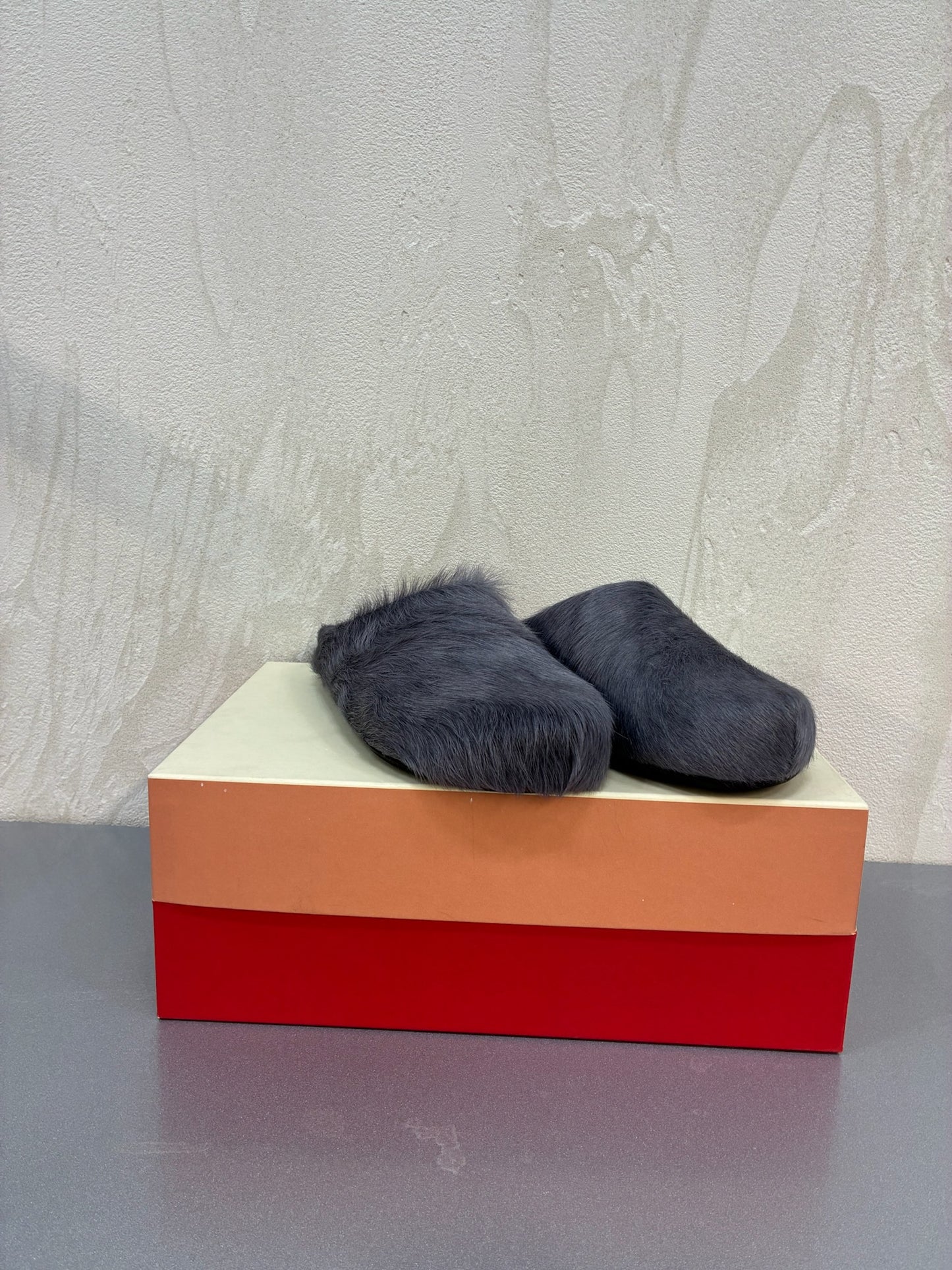 Marni Grey Fussbett Sabot