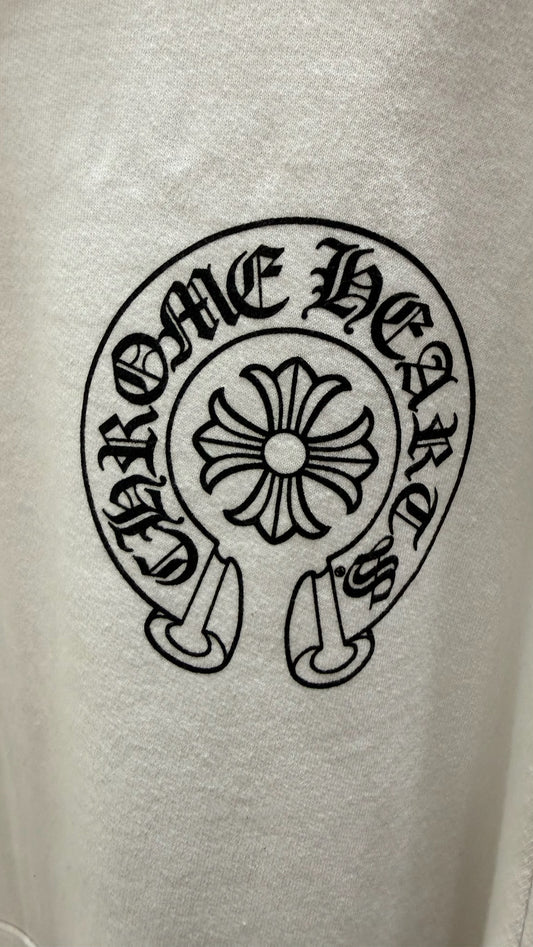 Chrome Hearts Miami Exclusive Horseshoe Hoodie 'White'