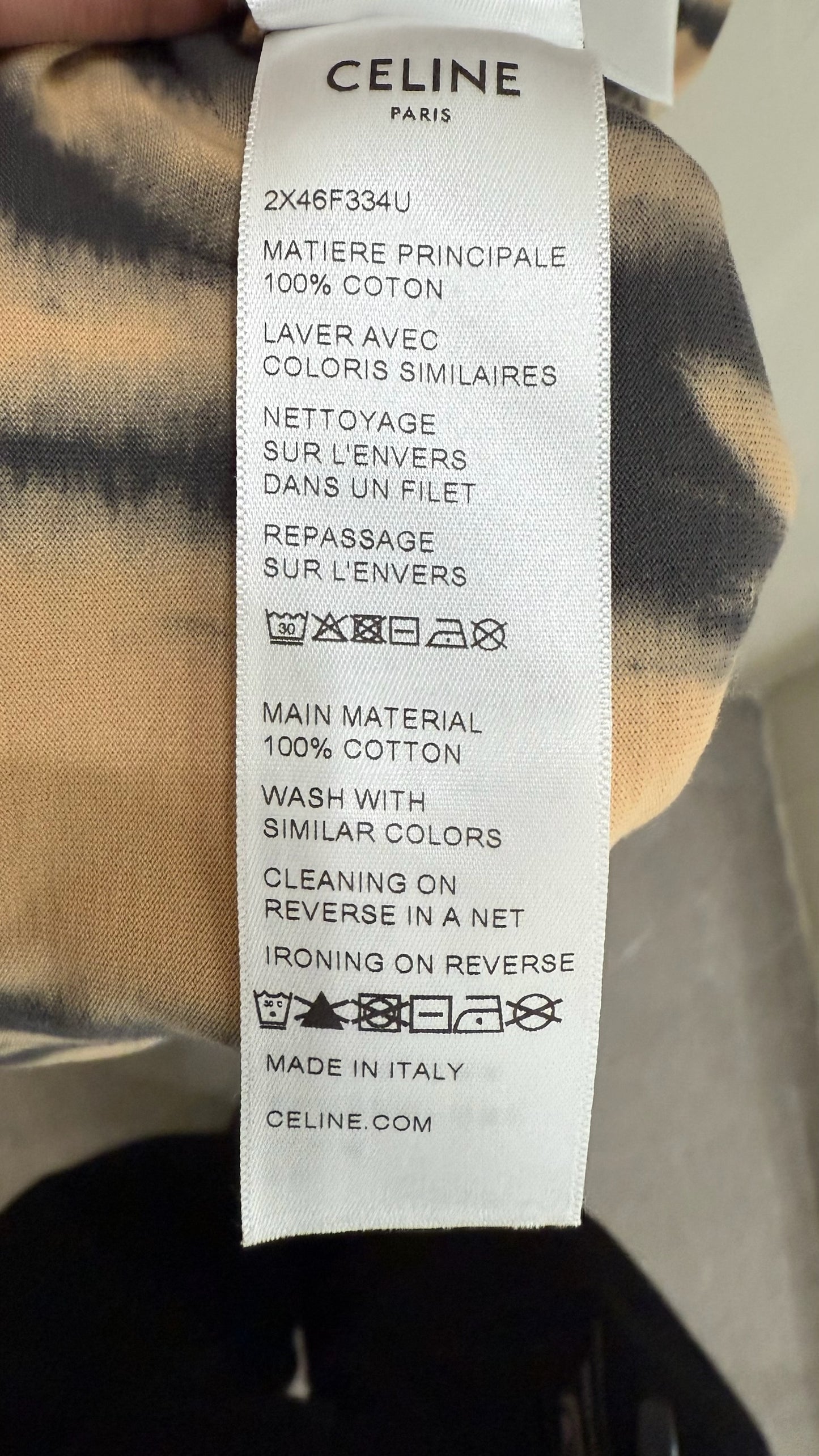 Celine Loose Logo Tie Dye T Shirt