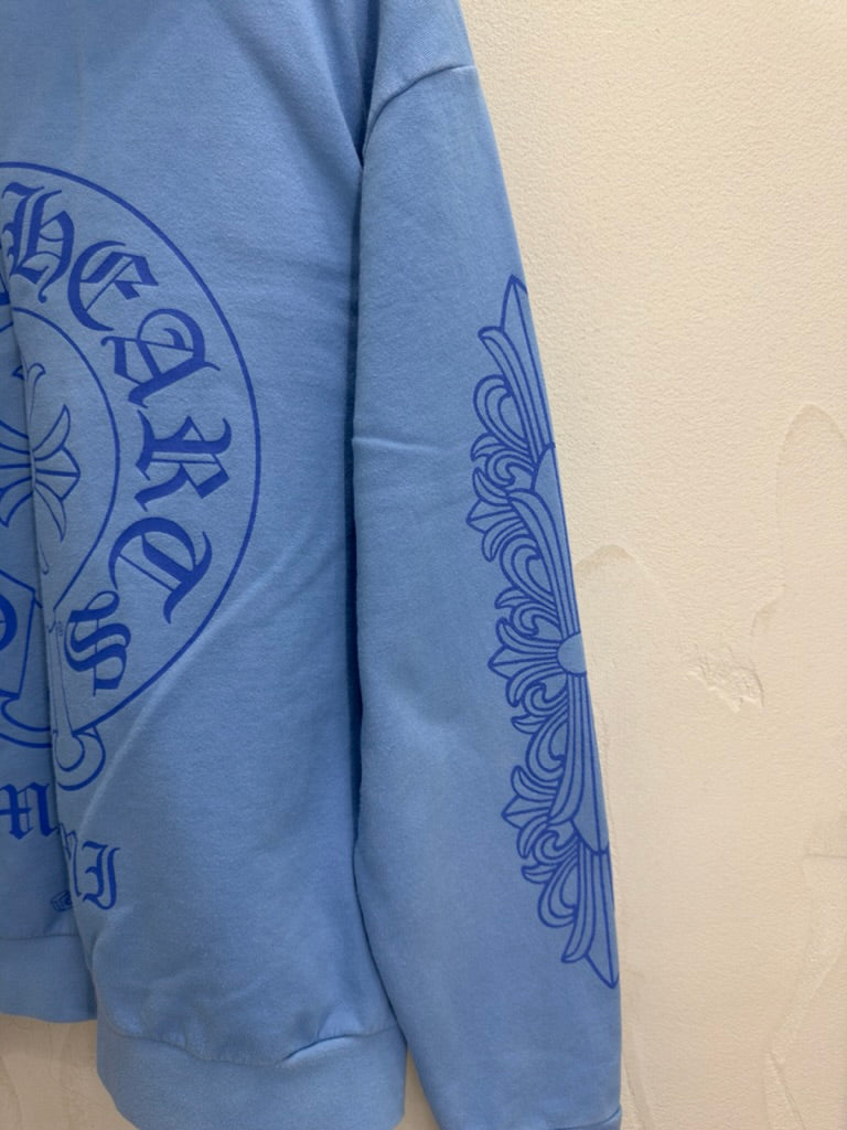 Chrome Hearts Miami Exclusive Horseshoe Hoodie 'Baby Blue'