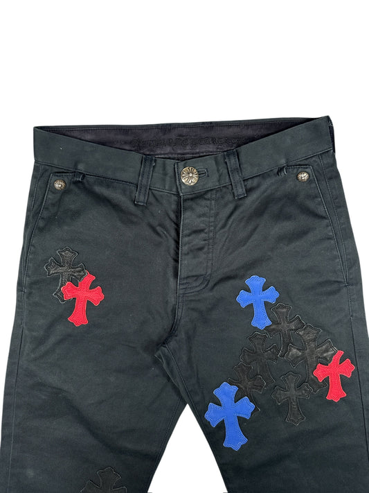 Chrome Hearts Chino Red & Blue Cross Patch