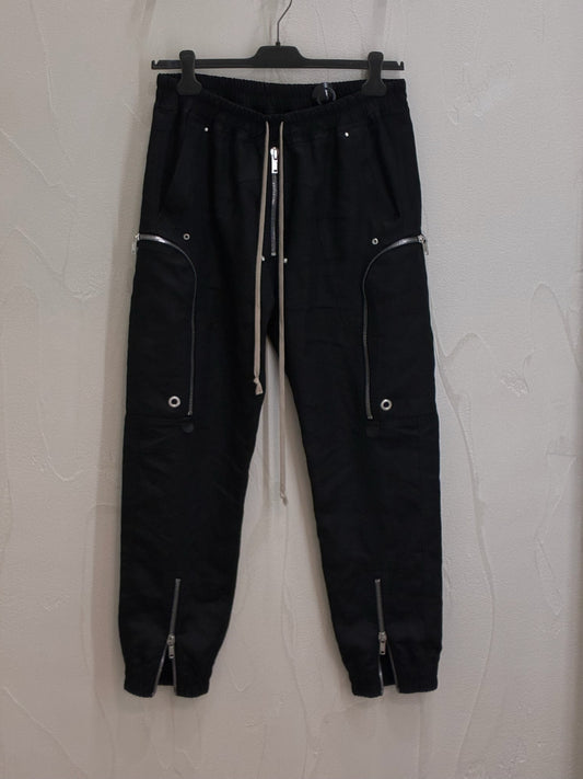 Rick Owens Bauhaus Black Cargo Pants