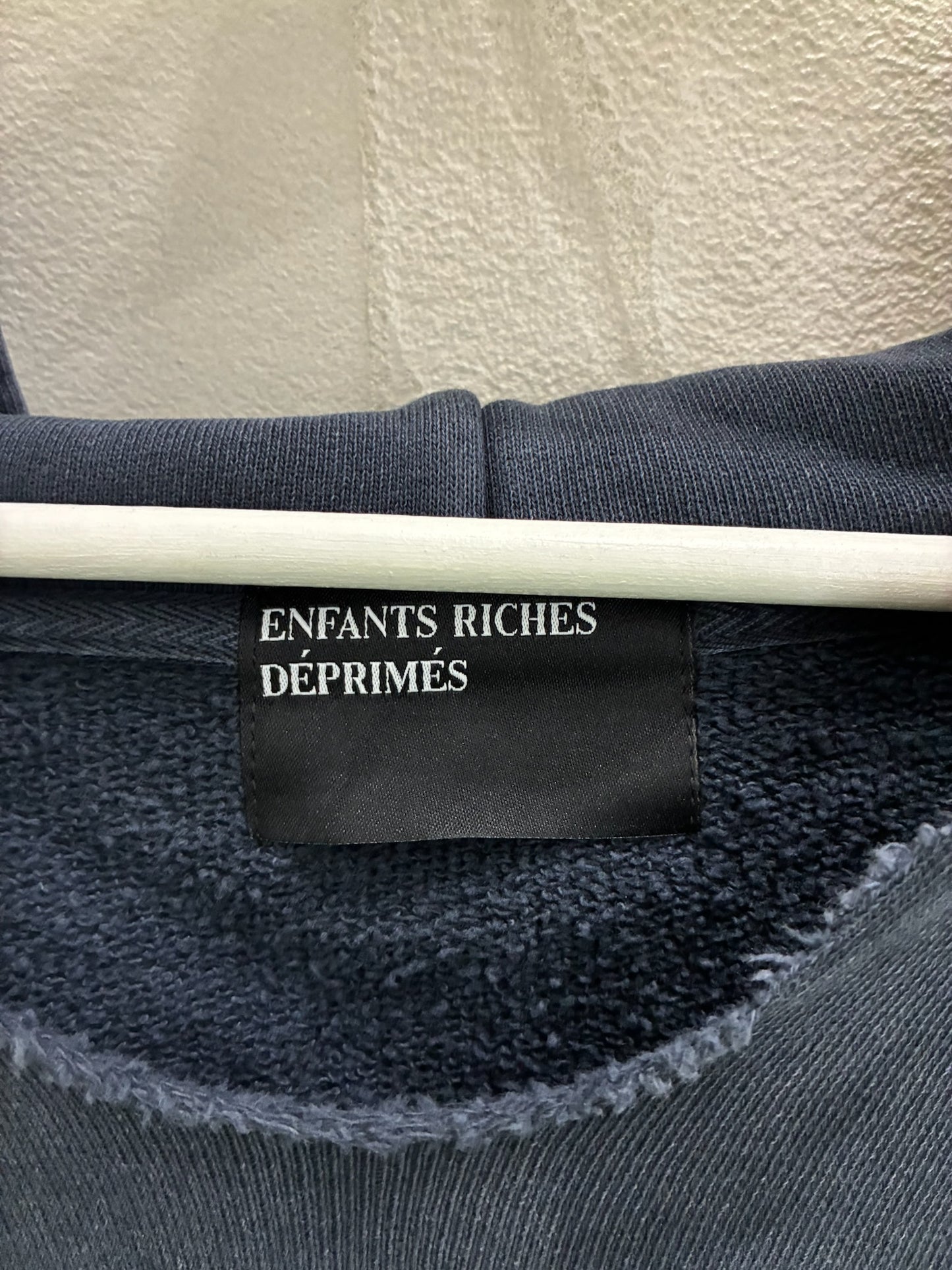 Enfants Riches Deprimes Logo Hoodie Navy Blue