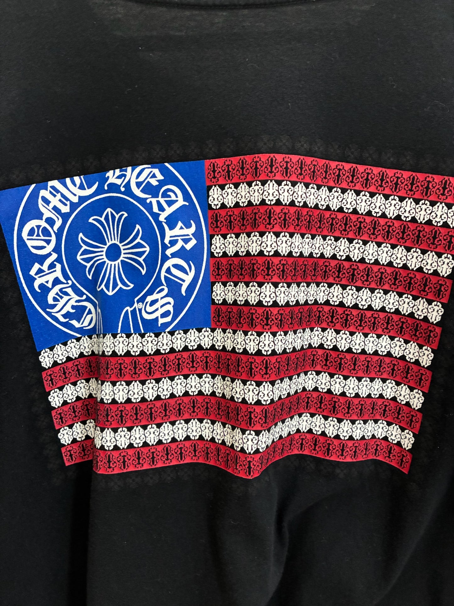 Chrome Hearts American Flag Dagger T-Shirt