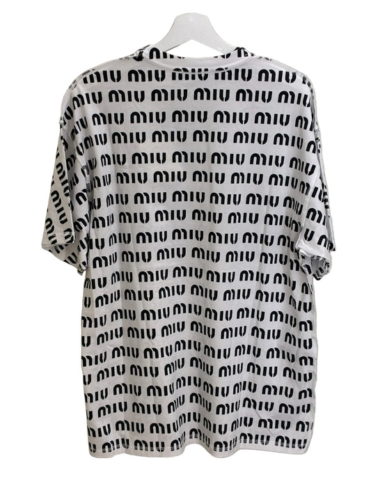 Miu Miu Print Cotton T-Shirt