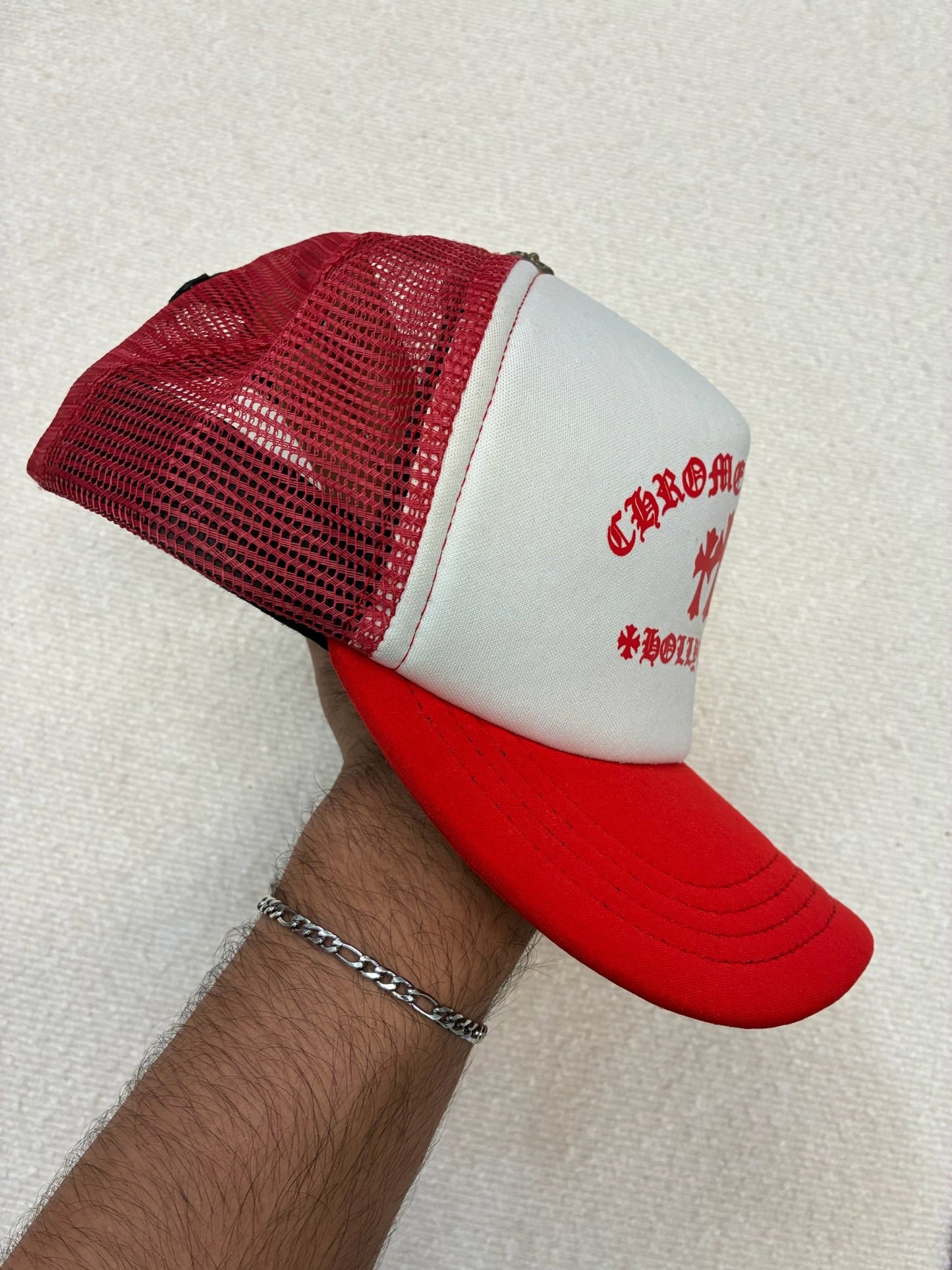 Chrome Hearts King Taco Trucker Hat Red