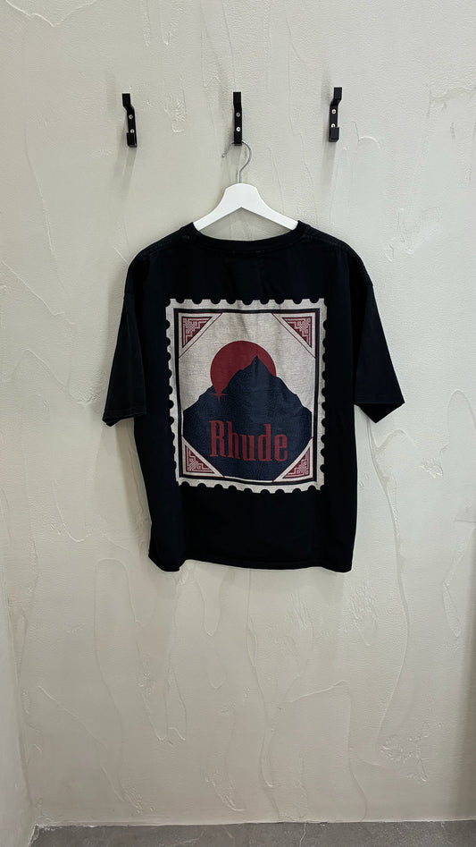 Rhude Black Mountain Logo T-Shirt