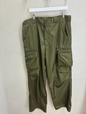 Prada Re-Nylon Cargo Pants Green