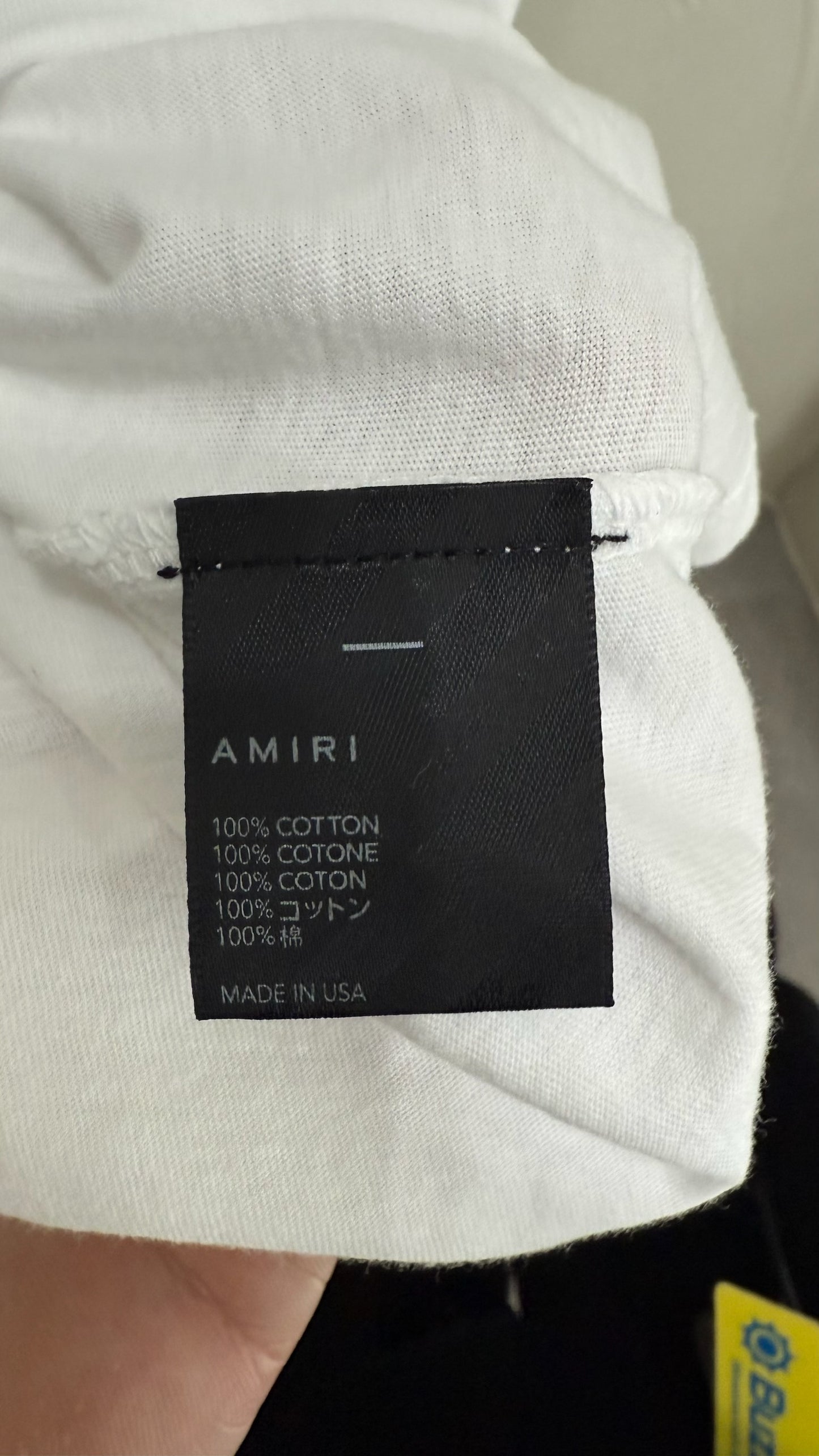 AMIRI White Dragon Cyan Print T-Shirt