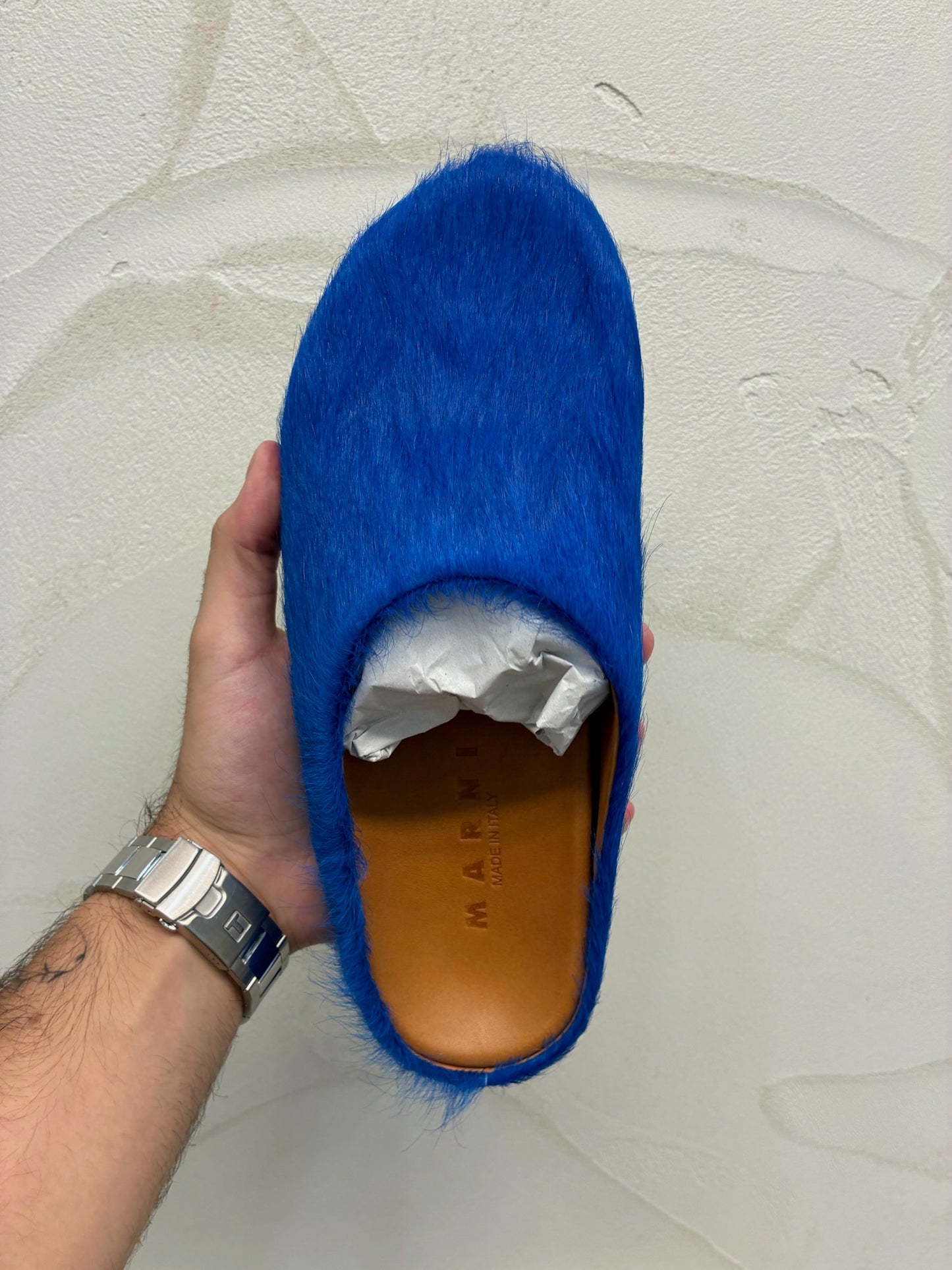 Marni Blue Fussbet Sabot