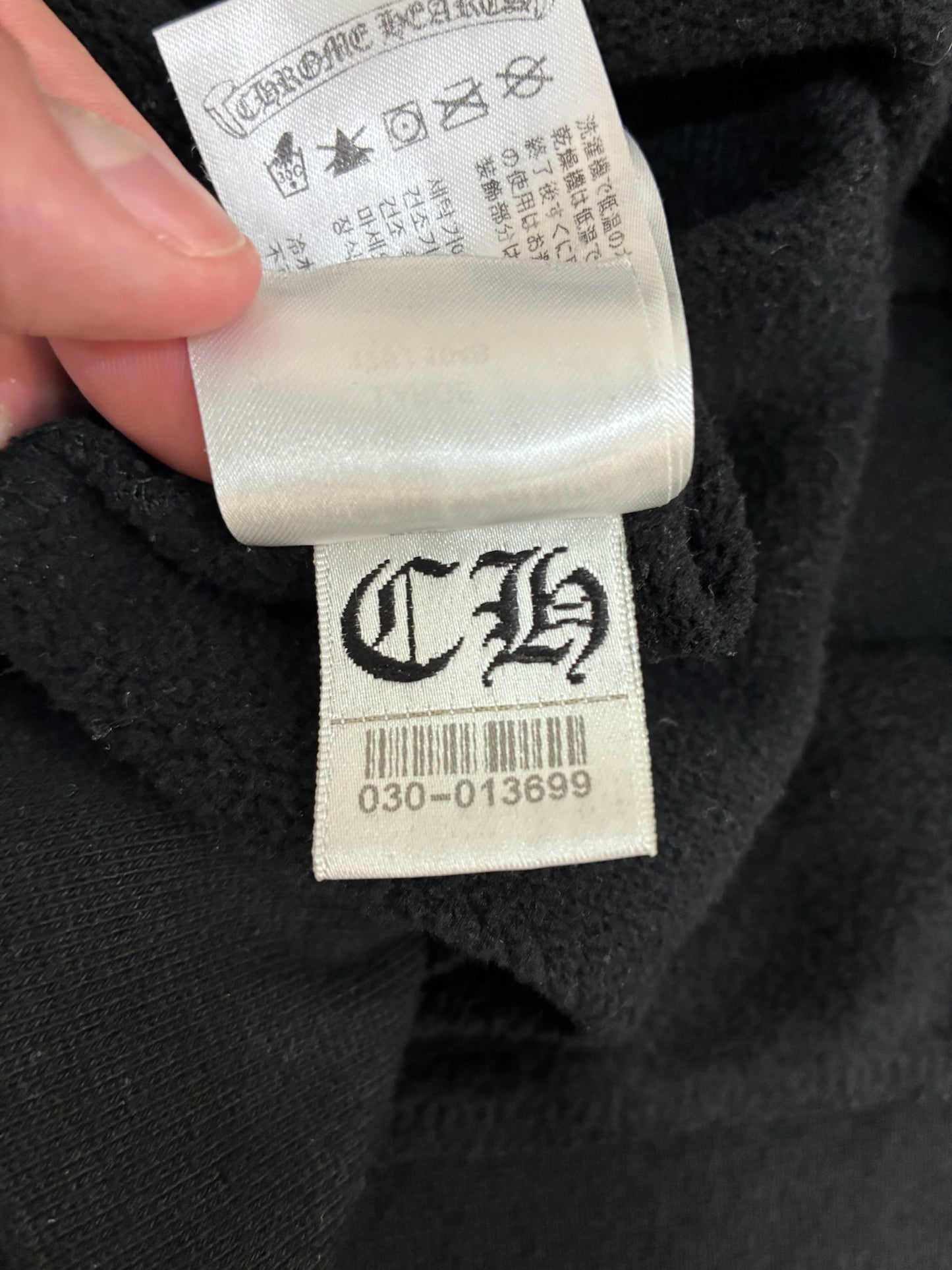 Chrome Hearts Horseshoe Floral Cross Sleeve Hoodie 'Black'