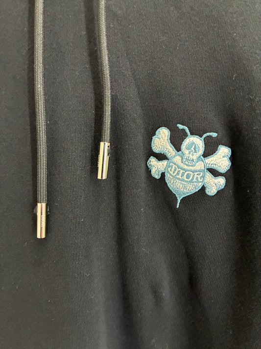 Dior x Sean Stussy Oversized Embroidered Bee Hoodie