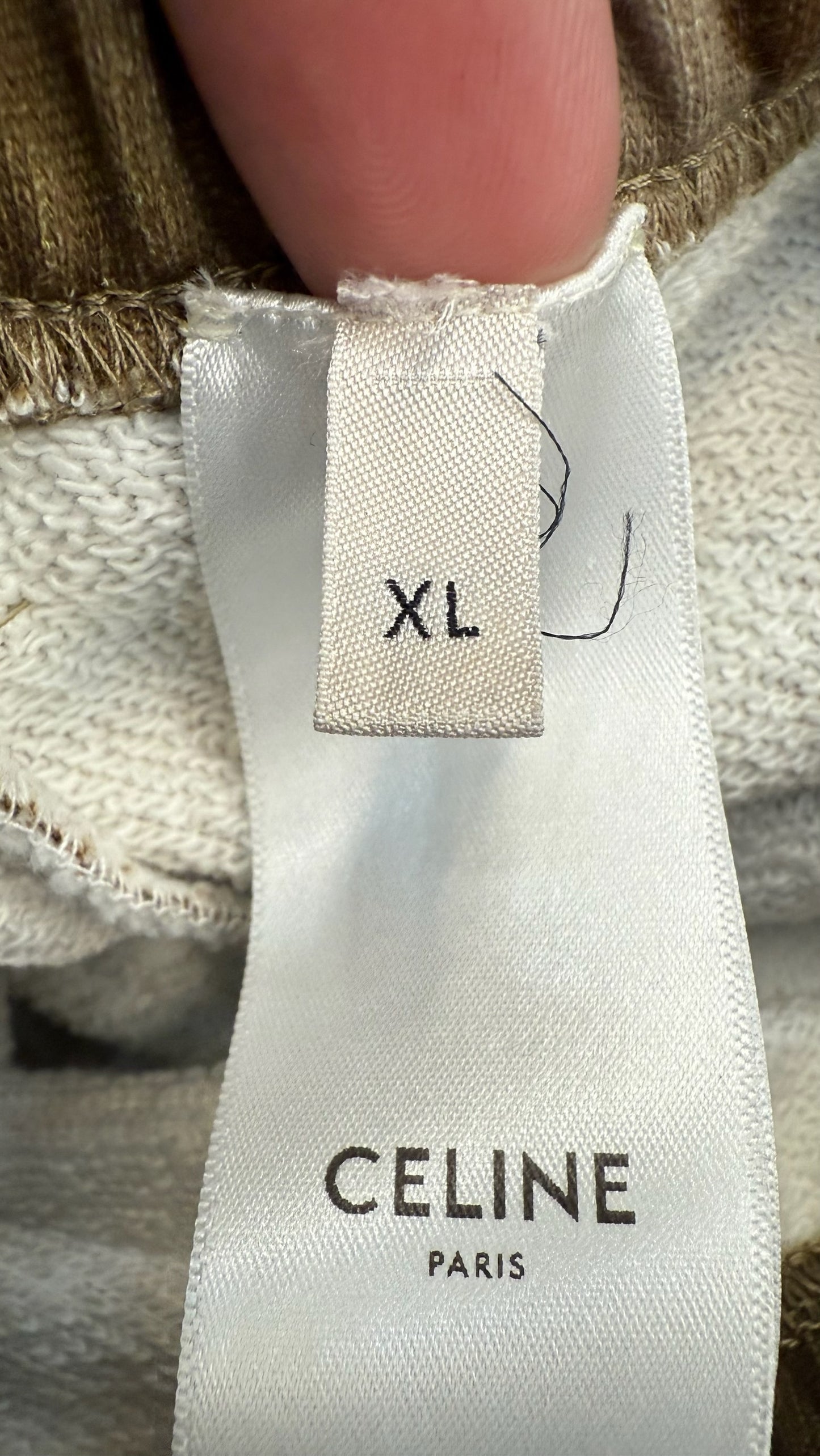 Celine Camo Print Logo Shorts