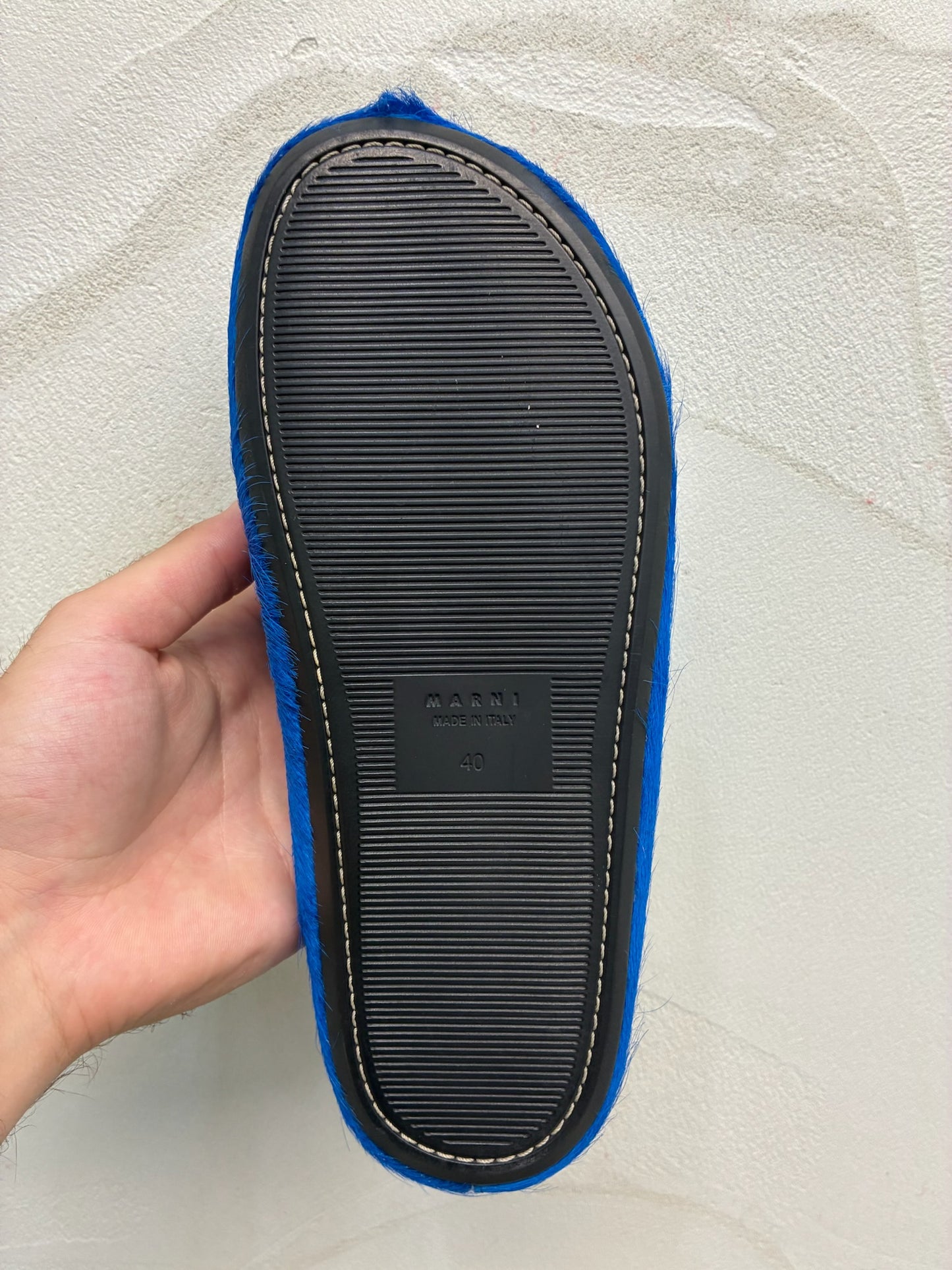 Marni Blue Fussbet Sabot