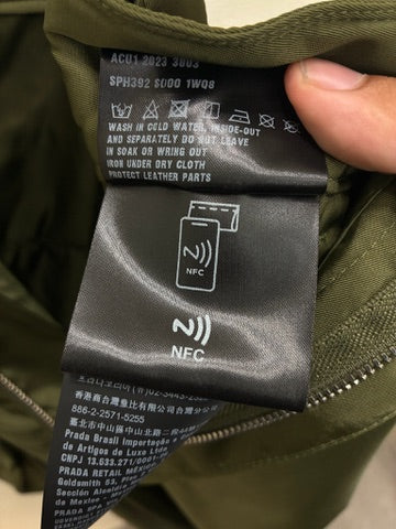 Prada Re-Nylon Cargo Pants Green