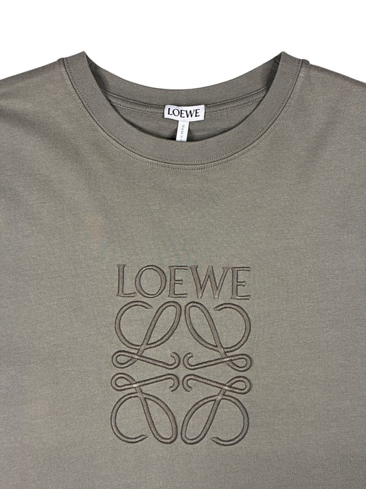 Loewe Chest Laser Cut T-shirt Gray