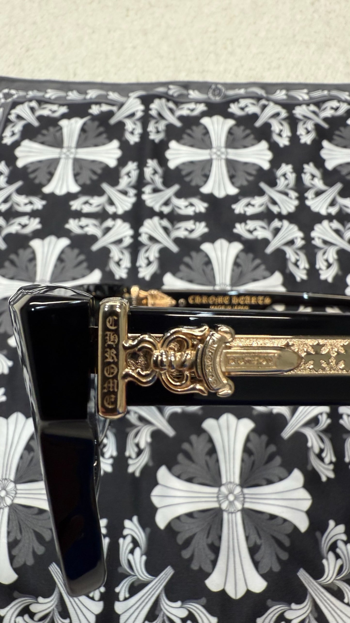 Chrome Hearts Box-Officer Glasses 'Black'