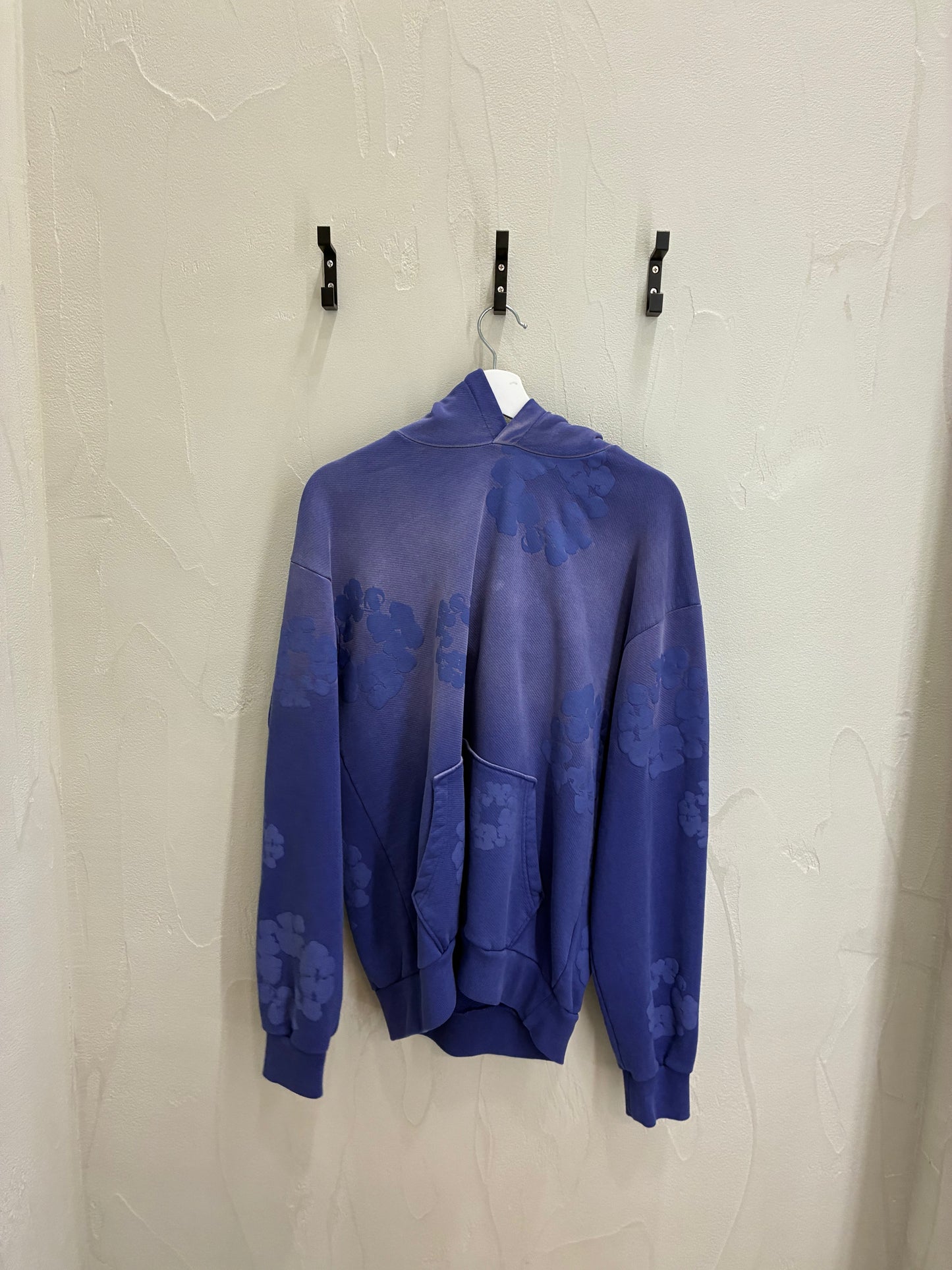 Denim Tears The Cotton Wreath Hoodie Mono Washed Blue