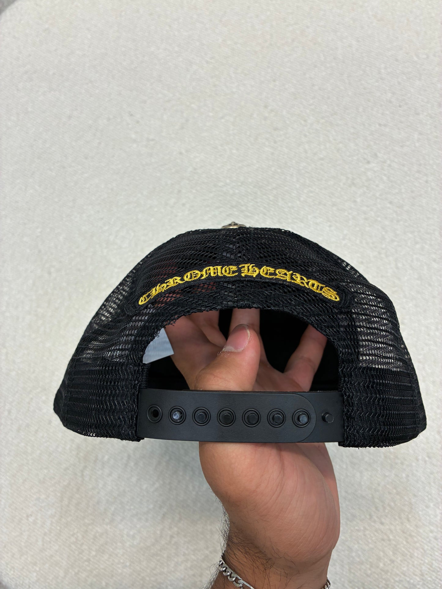 Chrome Hearts Camo Plus Cross Stitch Trucker Hat
