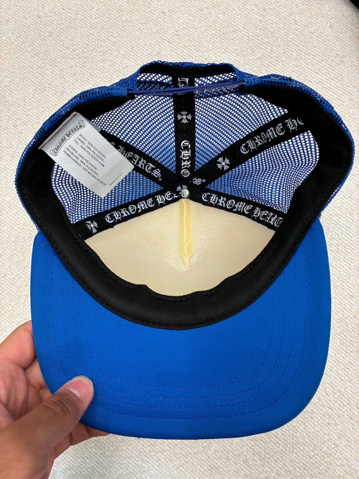 Chrome Hearts Multicolor Cross Hat Blue